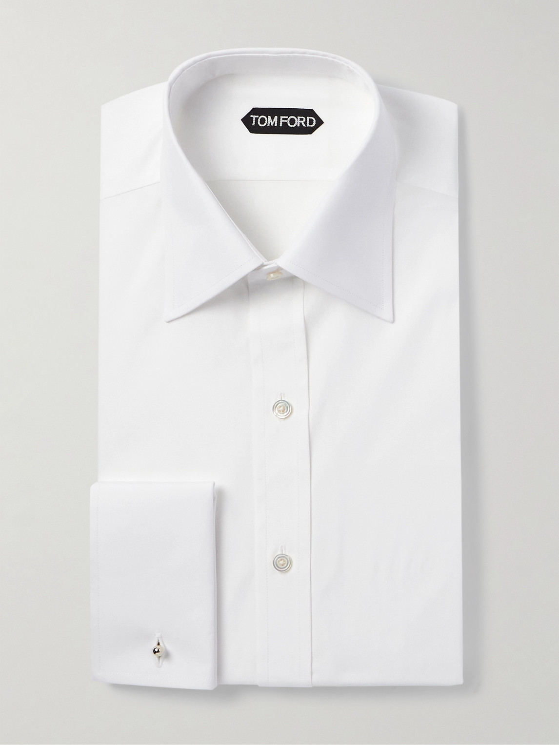Tom Ford Double-Cuff Cotton-Poplin Shirt - Men