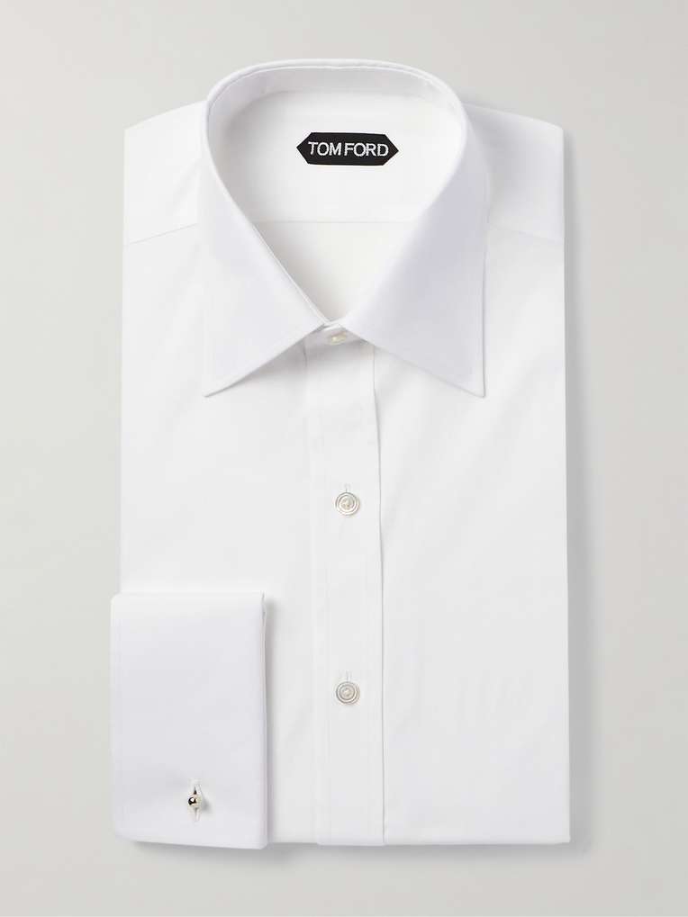 Tom Ford — Double-Cuff Cotton-Poplin Shirt