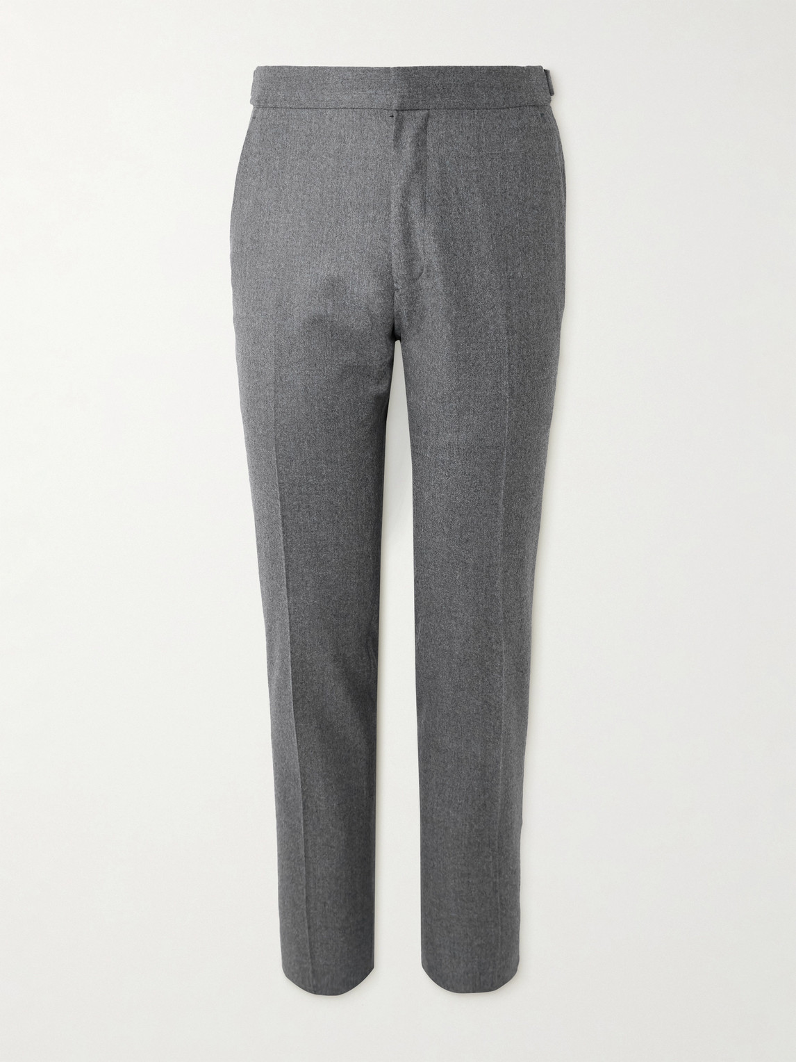 Tom Ford Dyllan Straight-leg Wool-flannel Suit Trousers In Gray