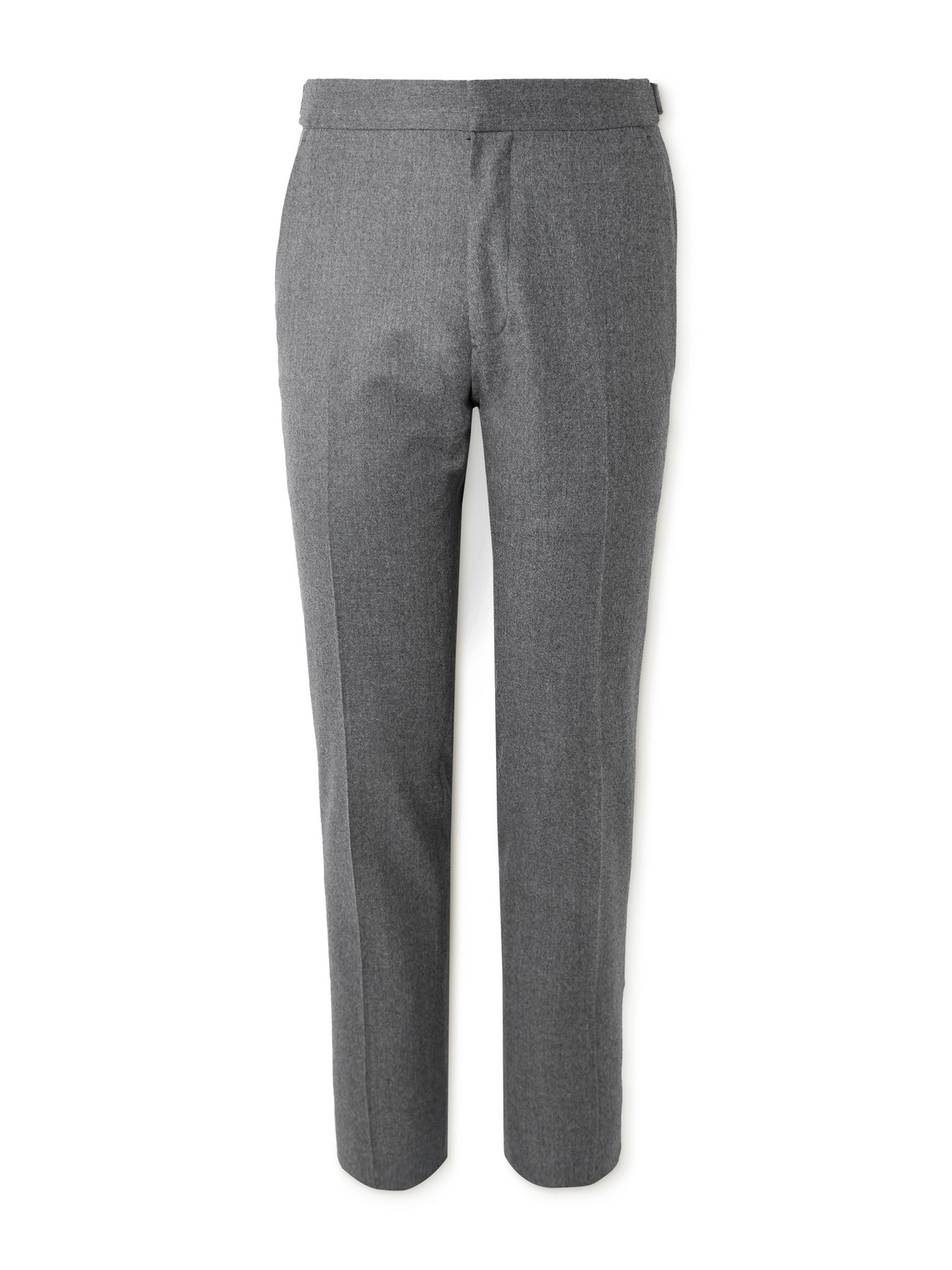 Tom Ford Dyllan Straight-leg Wool-flannel Suit Trousers In Gray