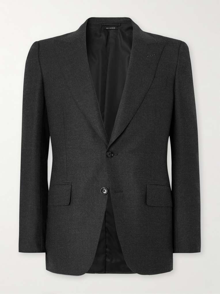 TOM FORD Stretch-Wool Flannel Suit Jacket