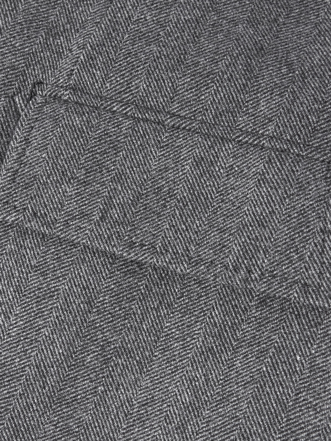 Tom Ford Double-breasted Herringbone Wool Coat In Gray