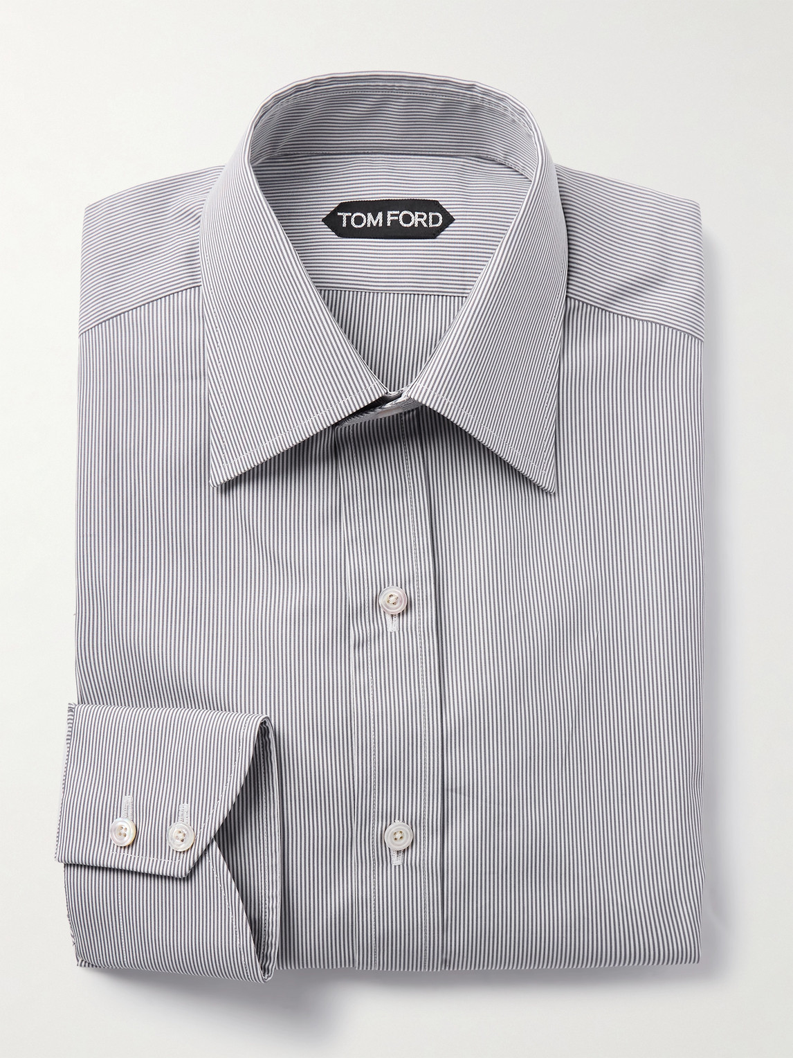 Tom Ford Slim-Fit Striped Cotton Shirt - Men