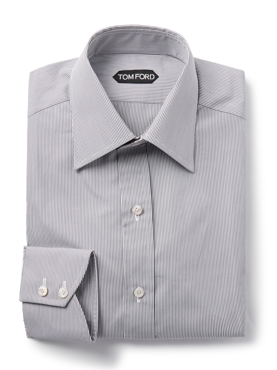 Slim-Fit Striped Cotton Shirt