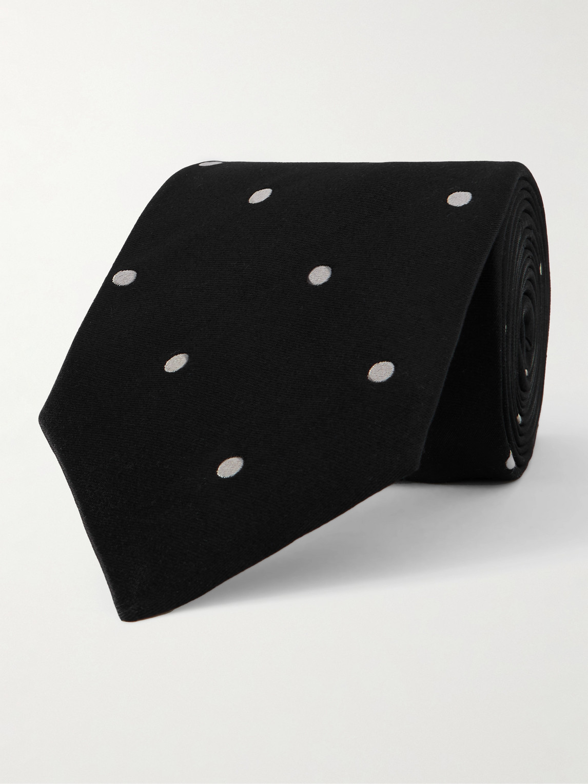 Tom Ford 8cm Polka-Dot Silk-Satin Tie - Men