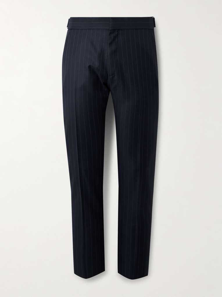 Tom Ford — Dyllan Slim-Fit Pinstriped Wool-Twill Suit Trousers