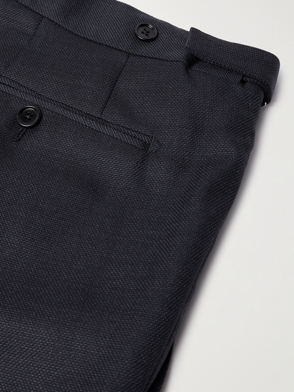 Tom Ford Dyllan Slim-fit Super 130s Wool Suit Trousers In Black