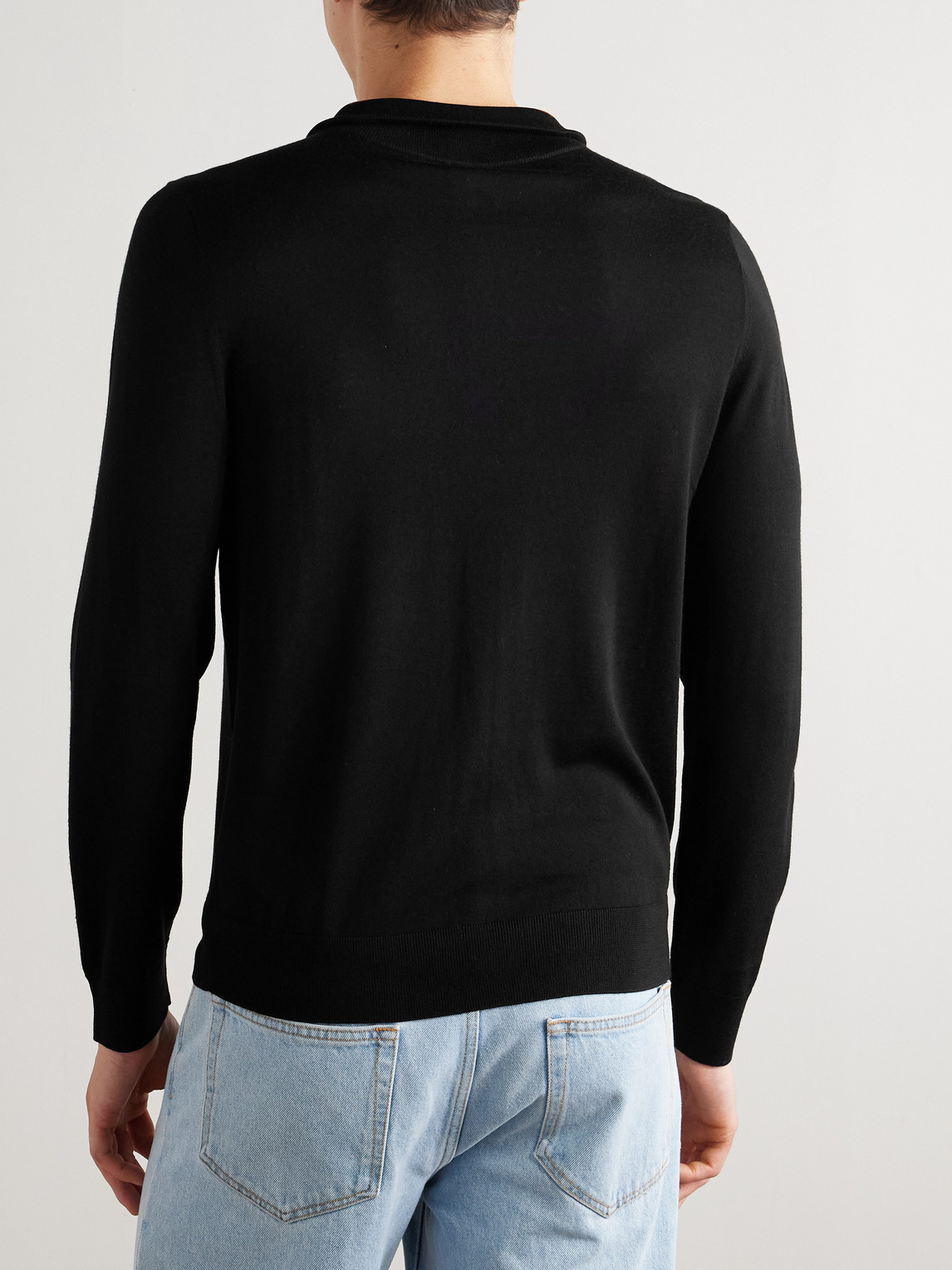 Paul Smith Merino Wool Zip-up Cardigan