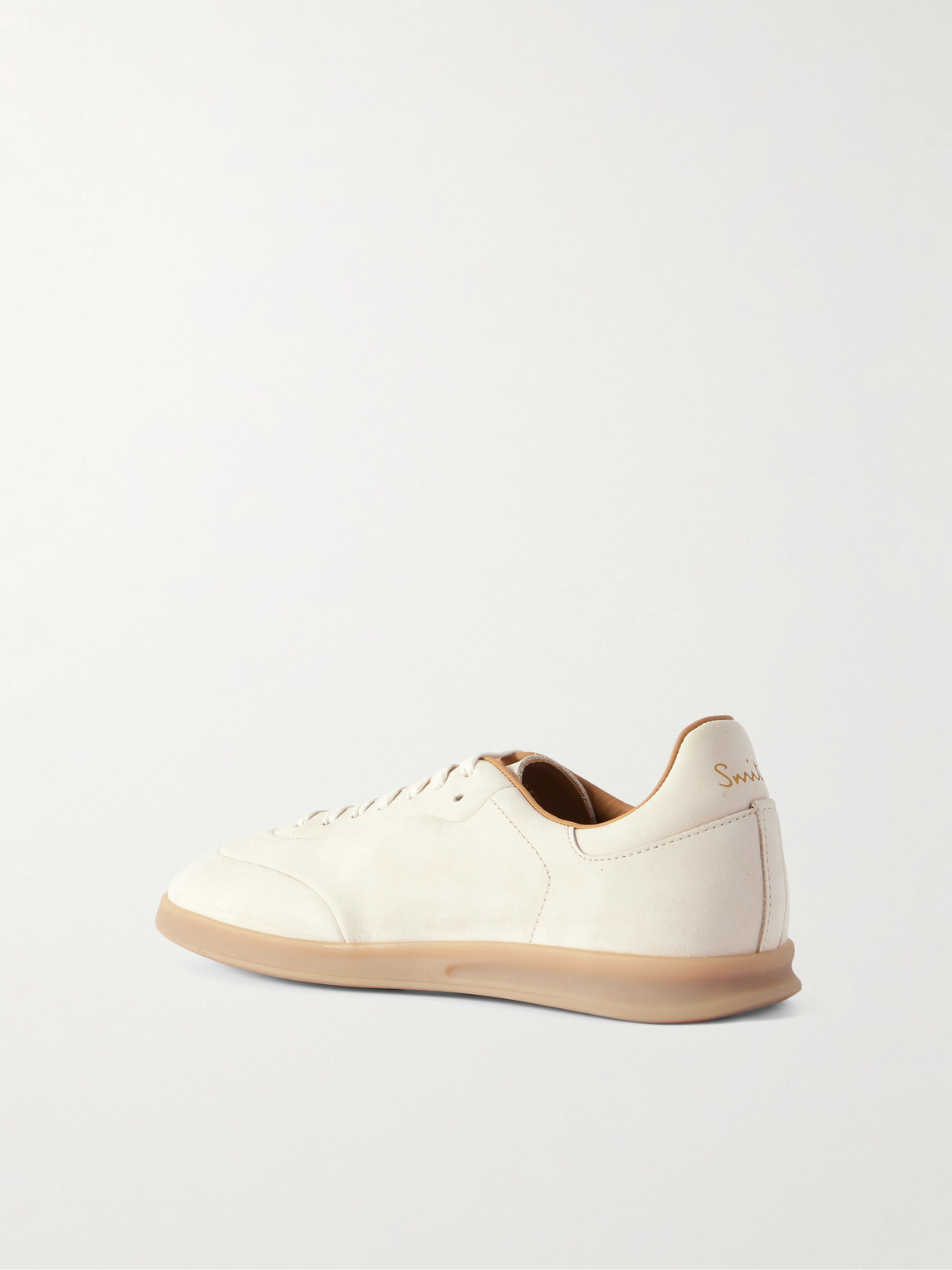 Paul Smith Bailey Logo-embossed Nubuck Sneakers In Neutral