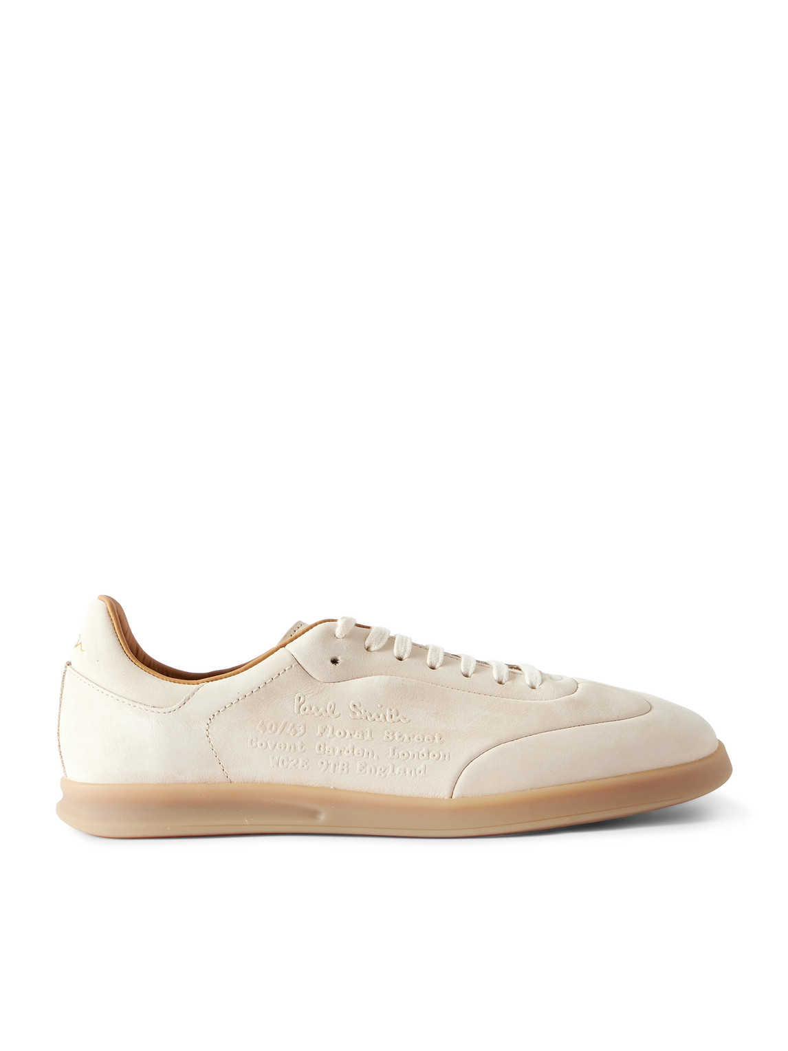 Paul Smith Bailey Logo-embossed Nubuck Sneakers In Neutral
