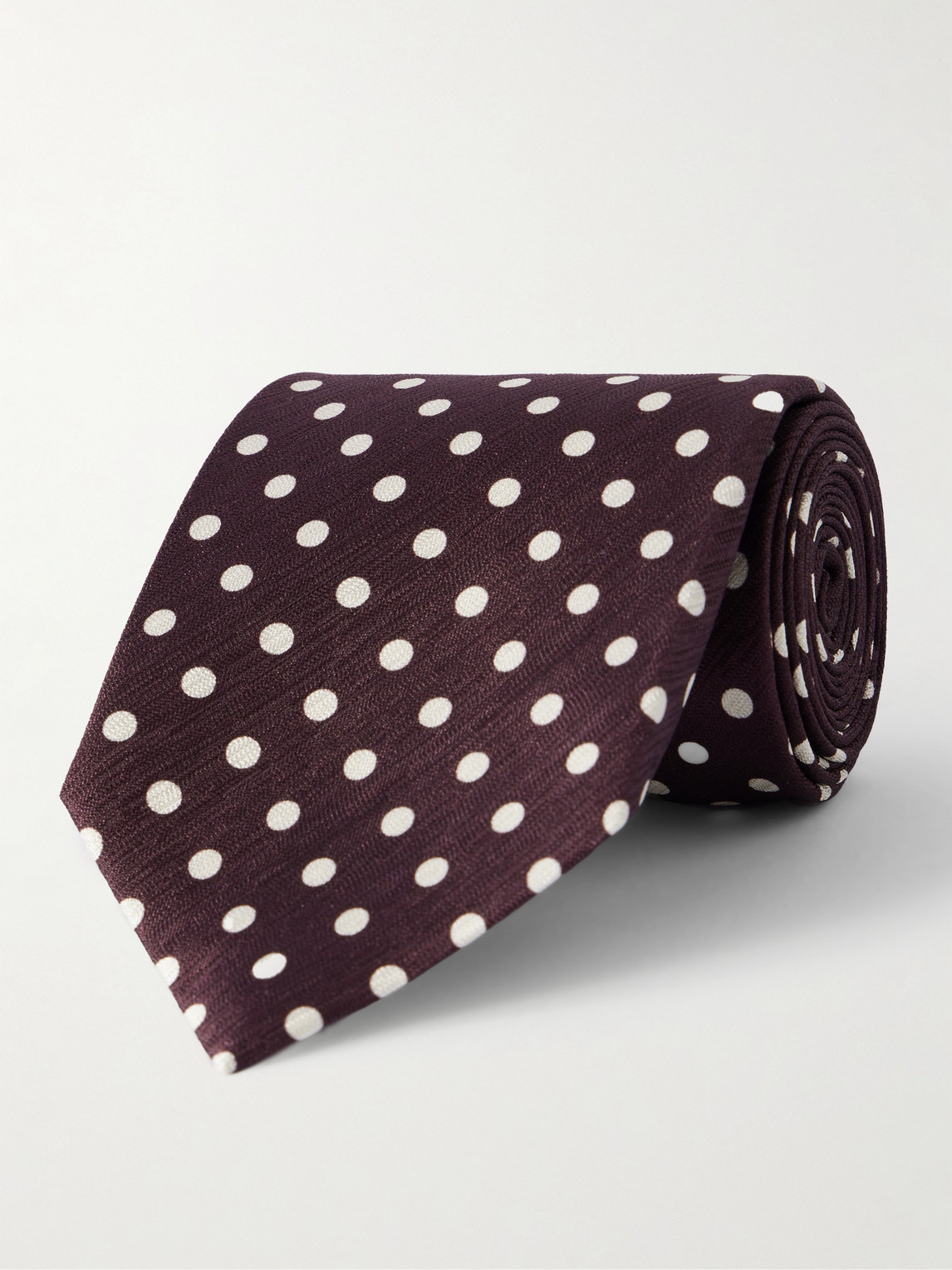 Tom Ford 8cm Polka-Dot Silk-Jacquard Tie - Men