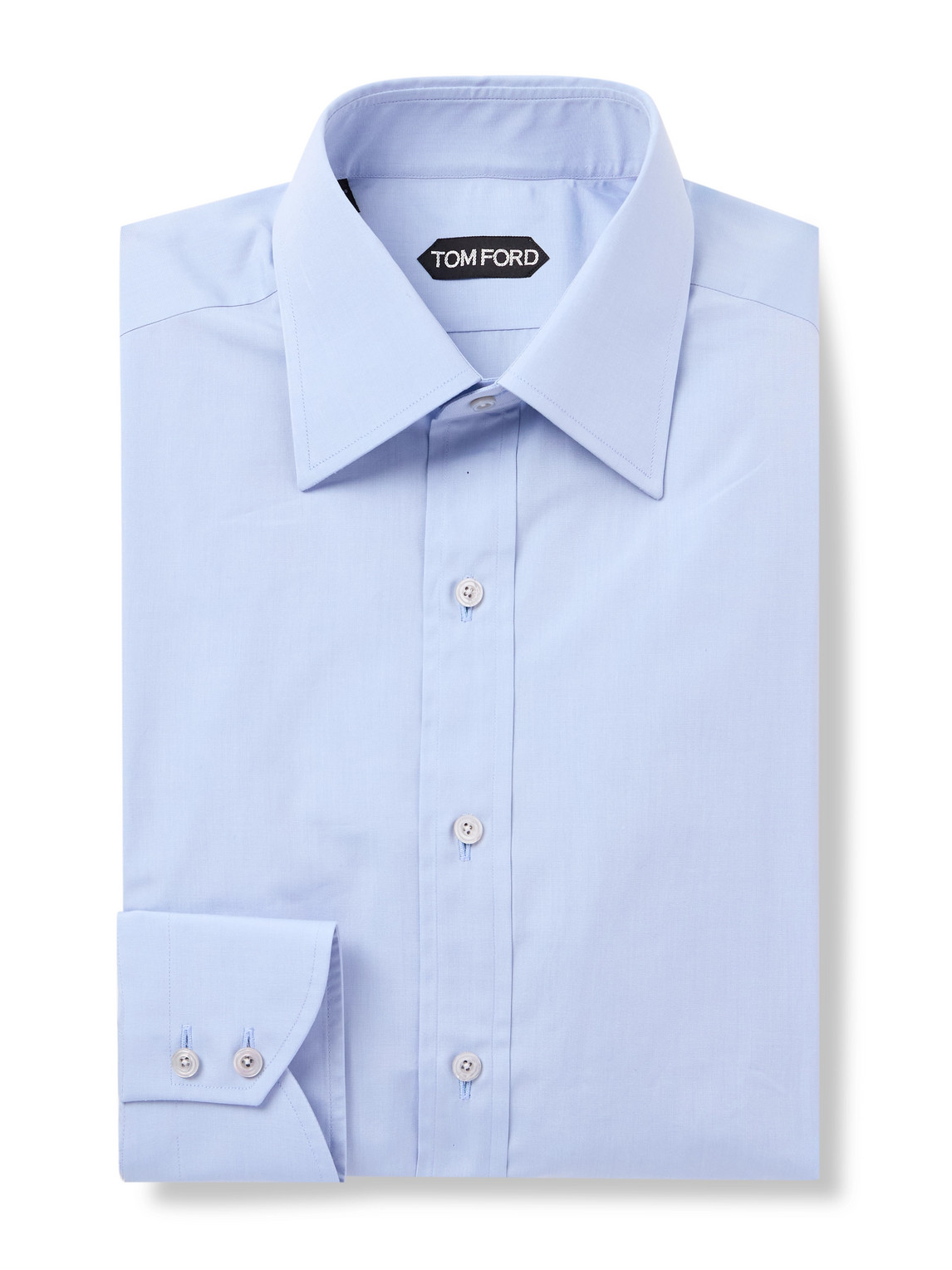Slim-Fit Cotton-Poplin Shirt