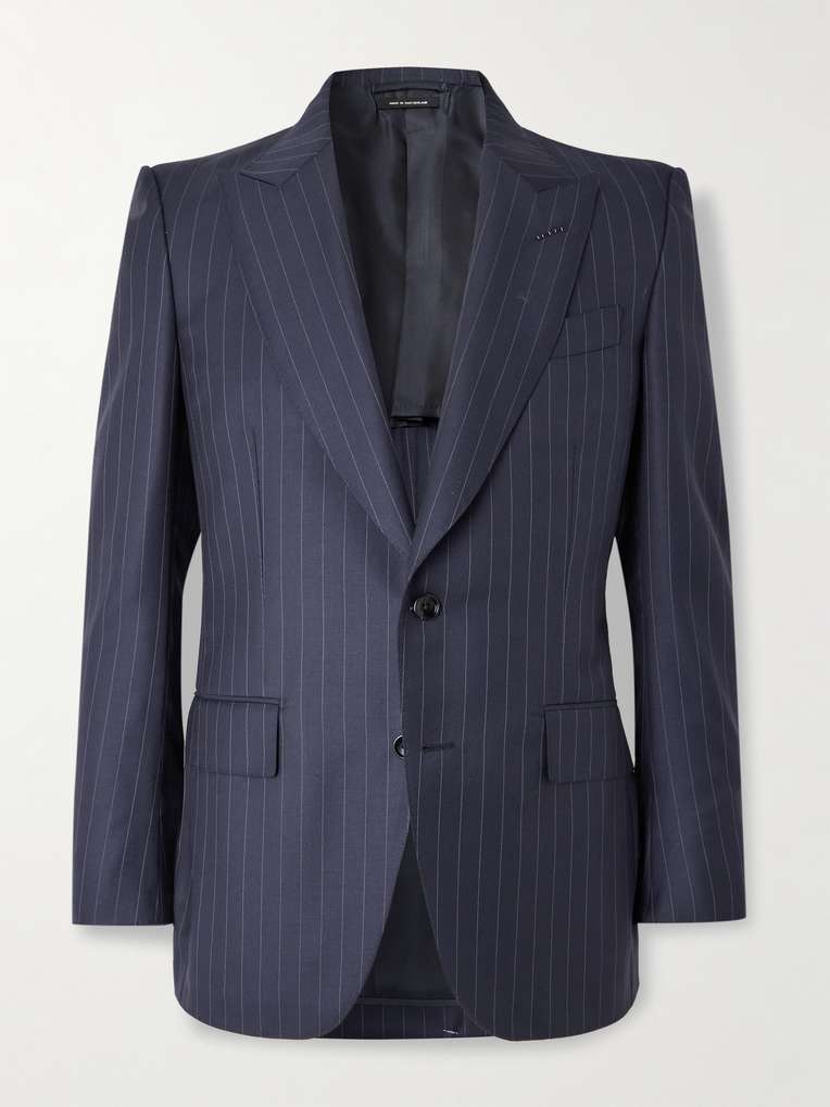 TOM FORD Dyllan Slim-Fit Pinstriped Wool-Twill Suit Jacket