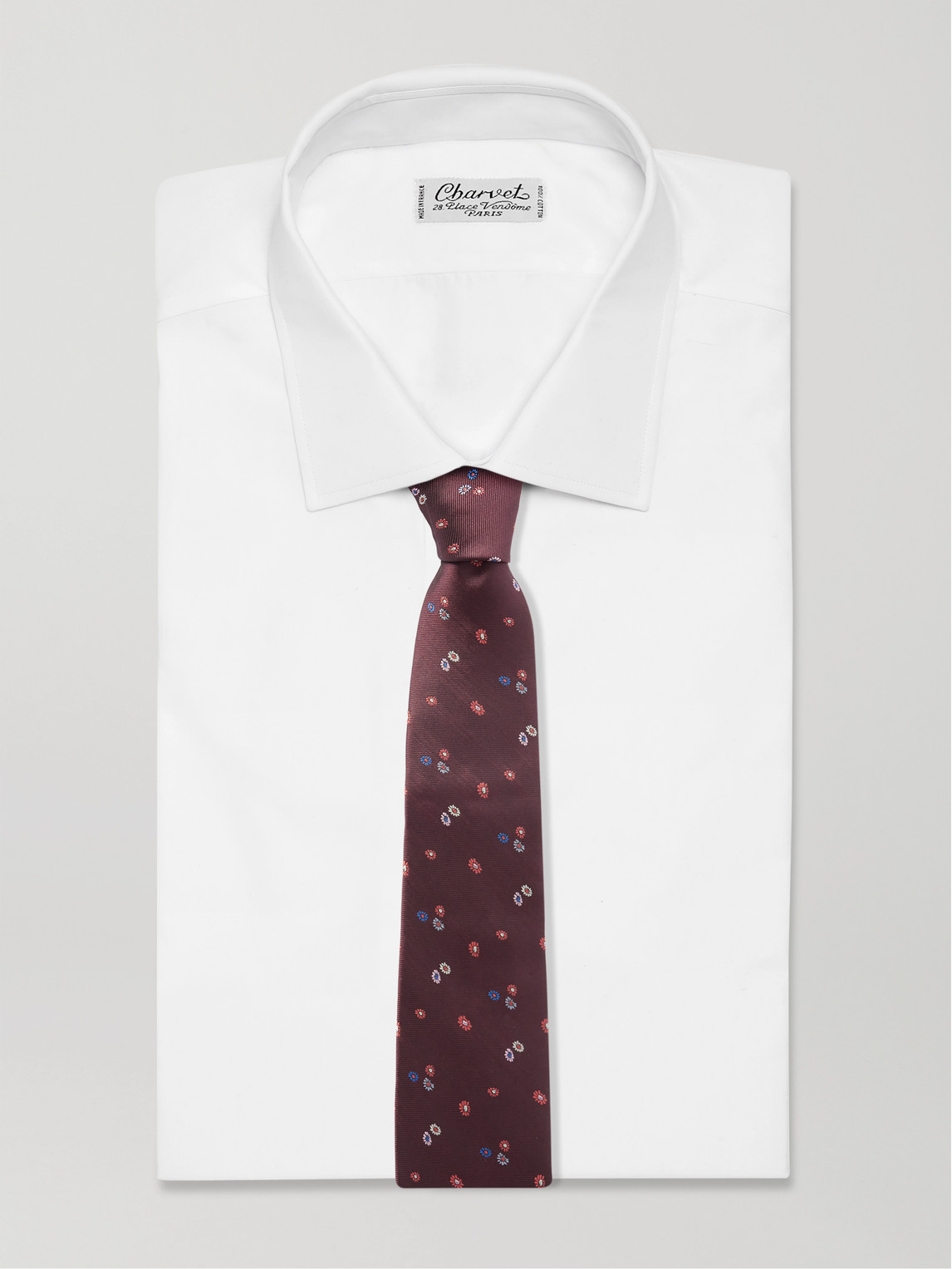 Paul Smith 8cm Embroidered Silk-faille Tie