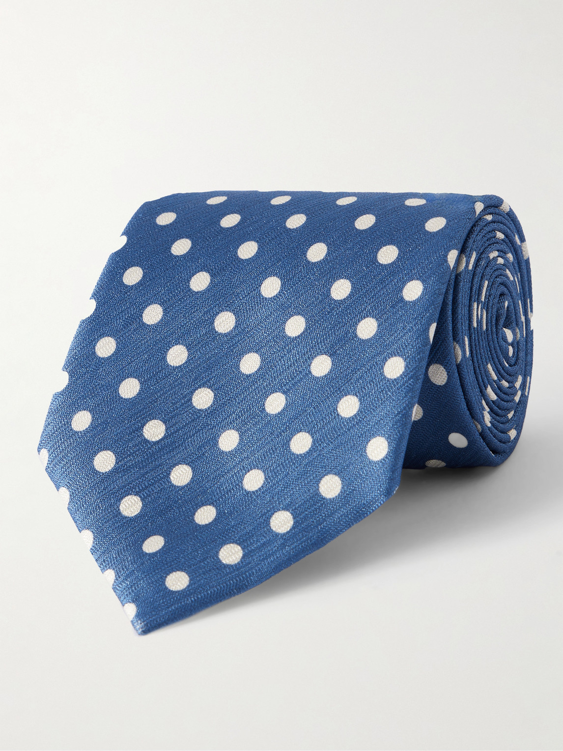 Tom Ford 8cm Polka-Dot Silk-Jacquard Tie - Men