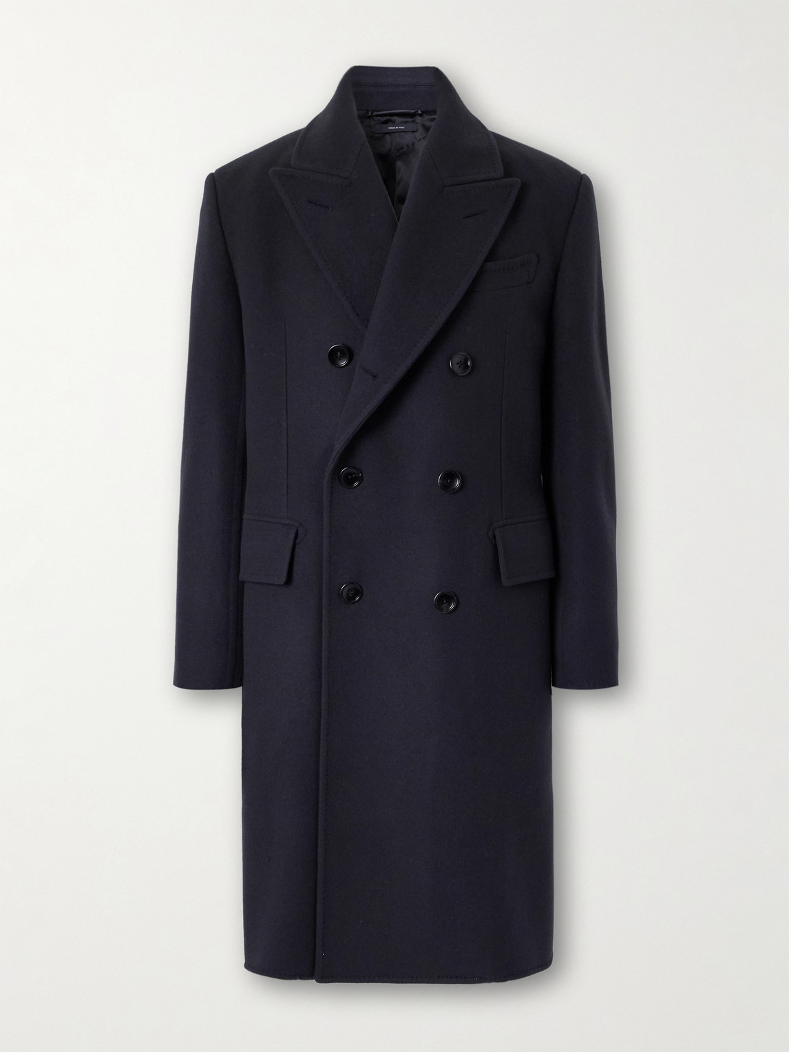Double-Breasted Wool Overcoat - Men