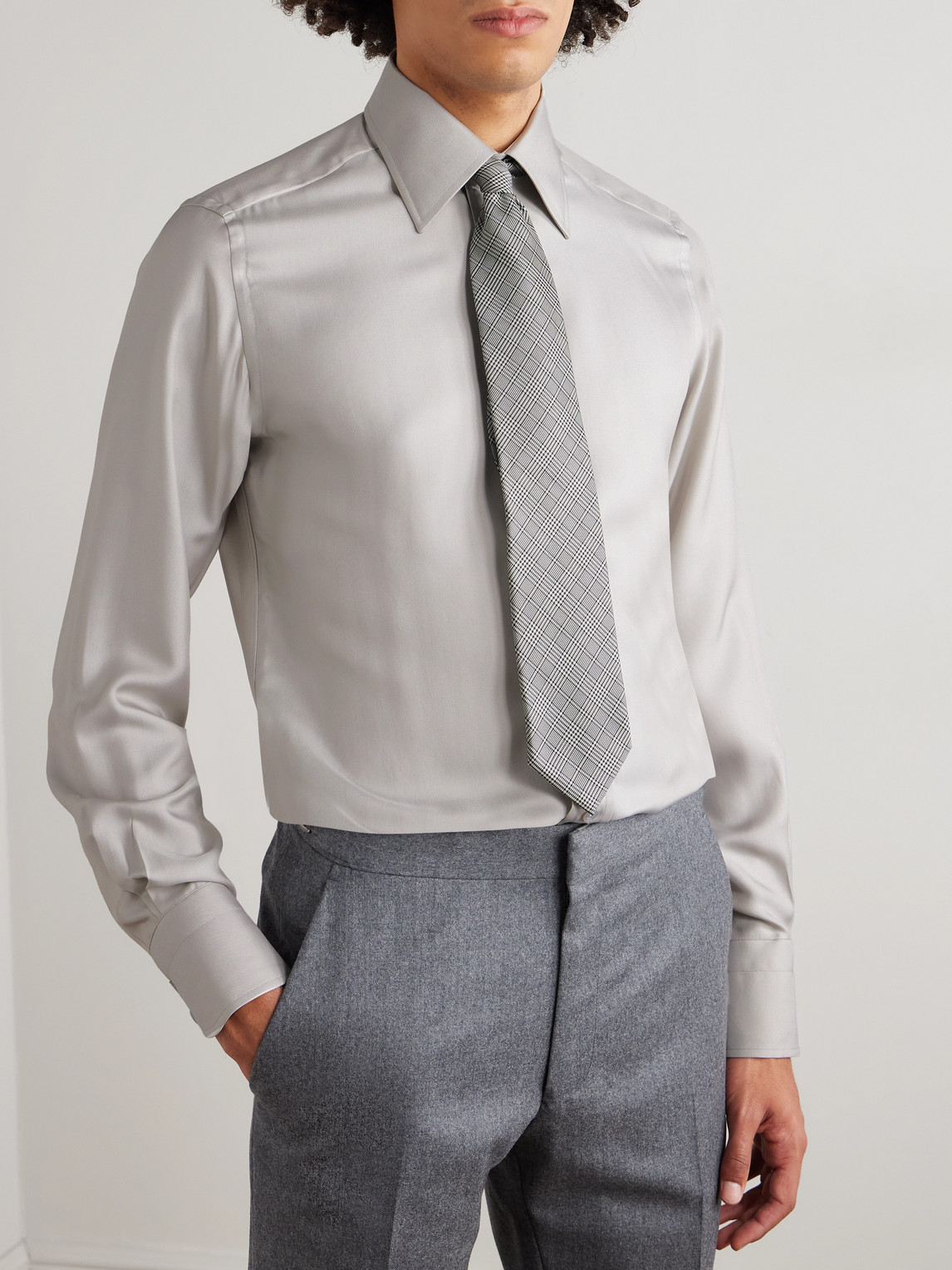 Tom Ford Twill Shirt In Multi