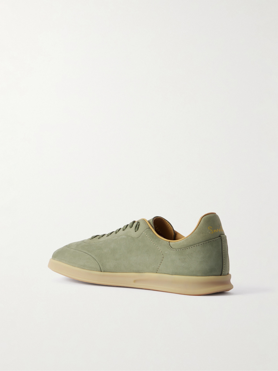 Paul Smith Bailey Logo-embossed Nubuck Sneakers In Green