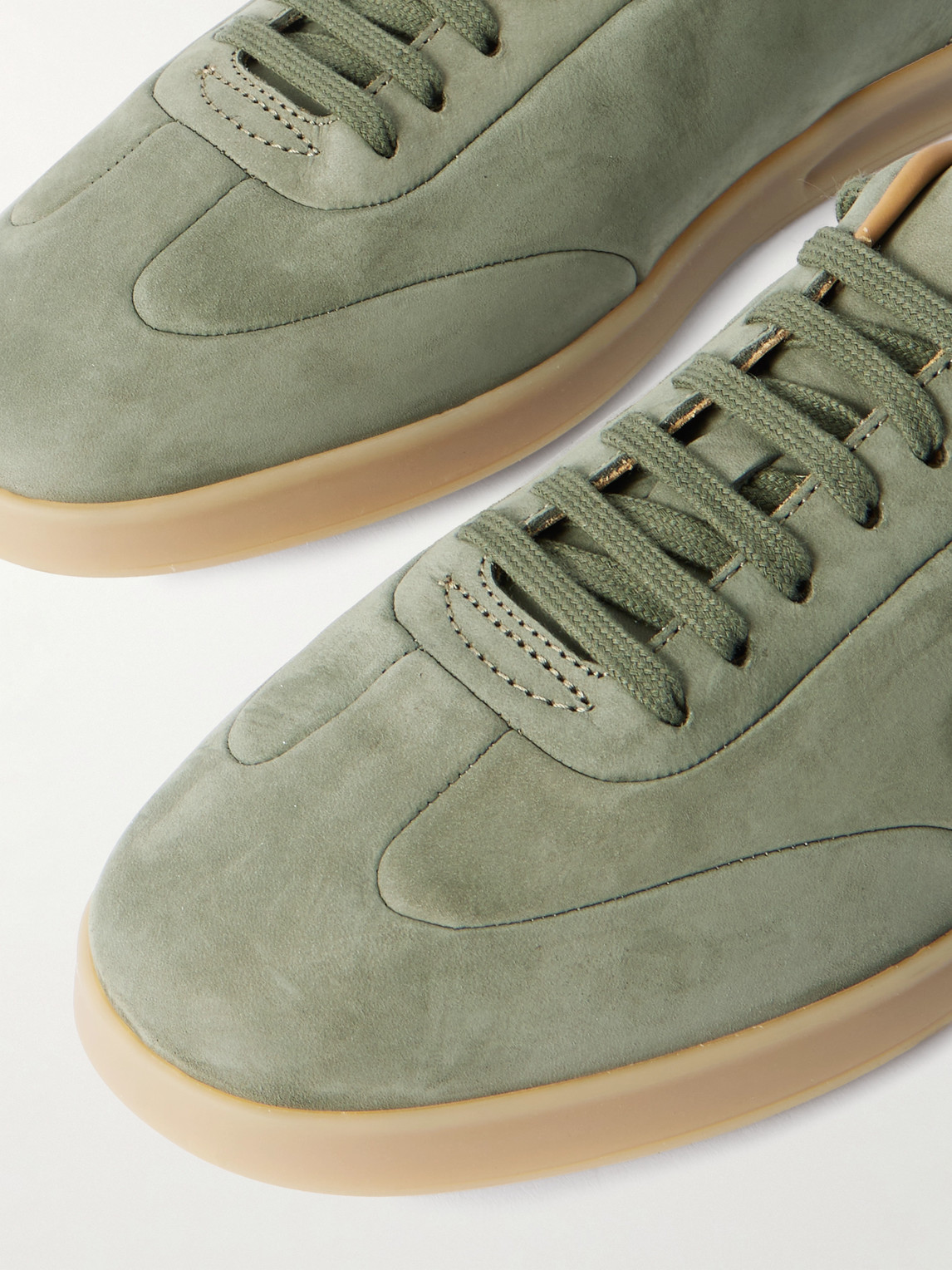 Paul Smith Bailey Logo-embossed Nubuck Sneakers In Green