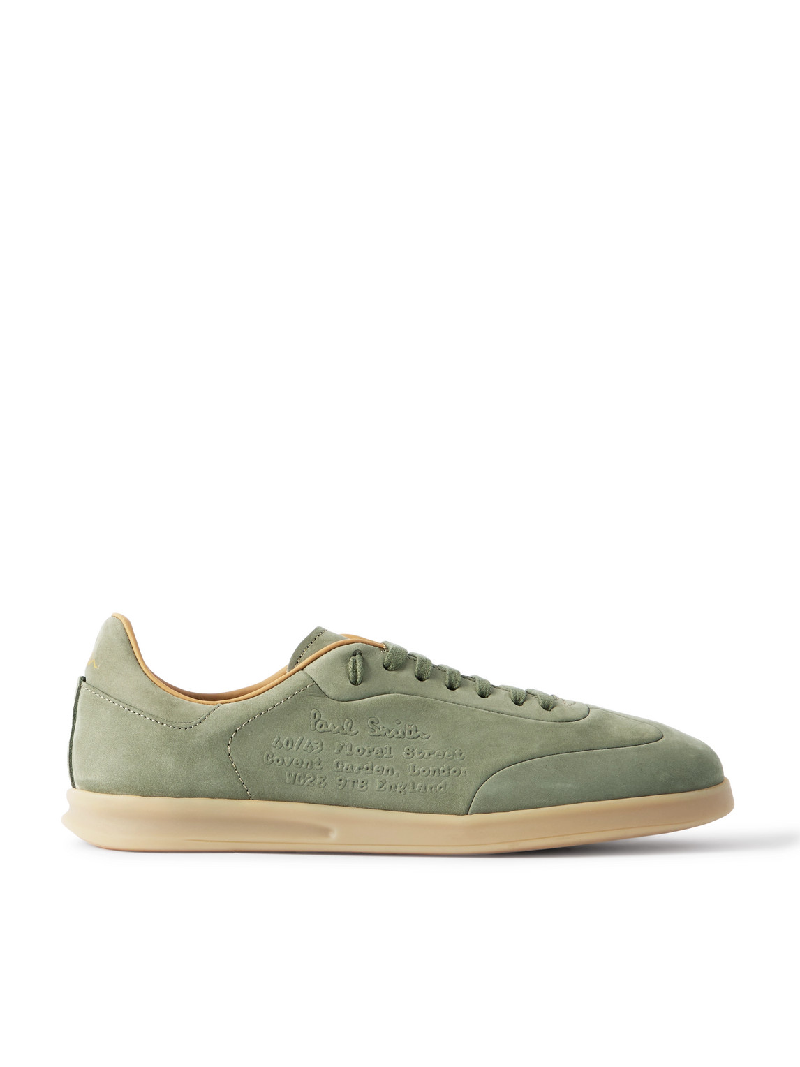 Paul Smith Bailey Logo-embossed Nubuck Sneakers In Green