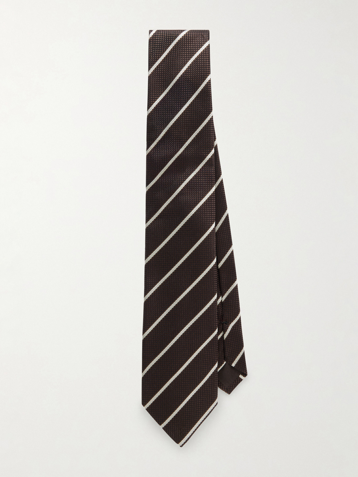 Tom Ford 8cm Striped Silk-Jacquard Tie - Men
