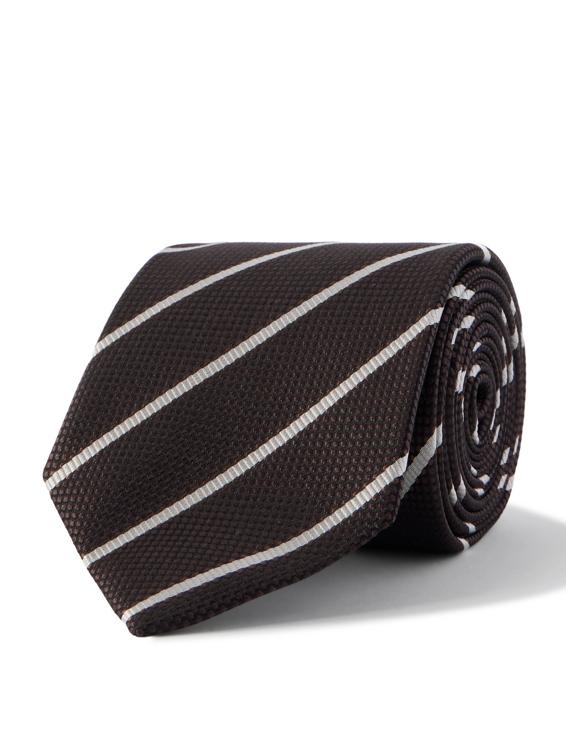 8cm Striped Silk-Jacquard Tie
