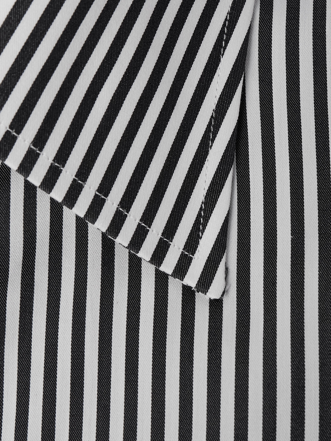 Tom Ford Striped Cotton And Silk-blend Shirt In White