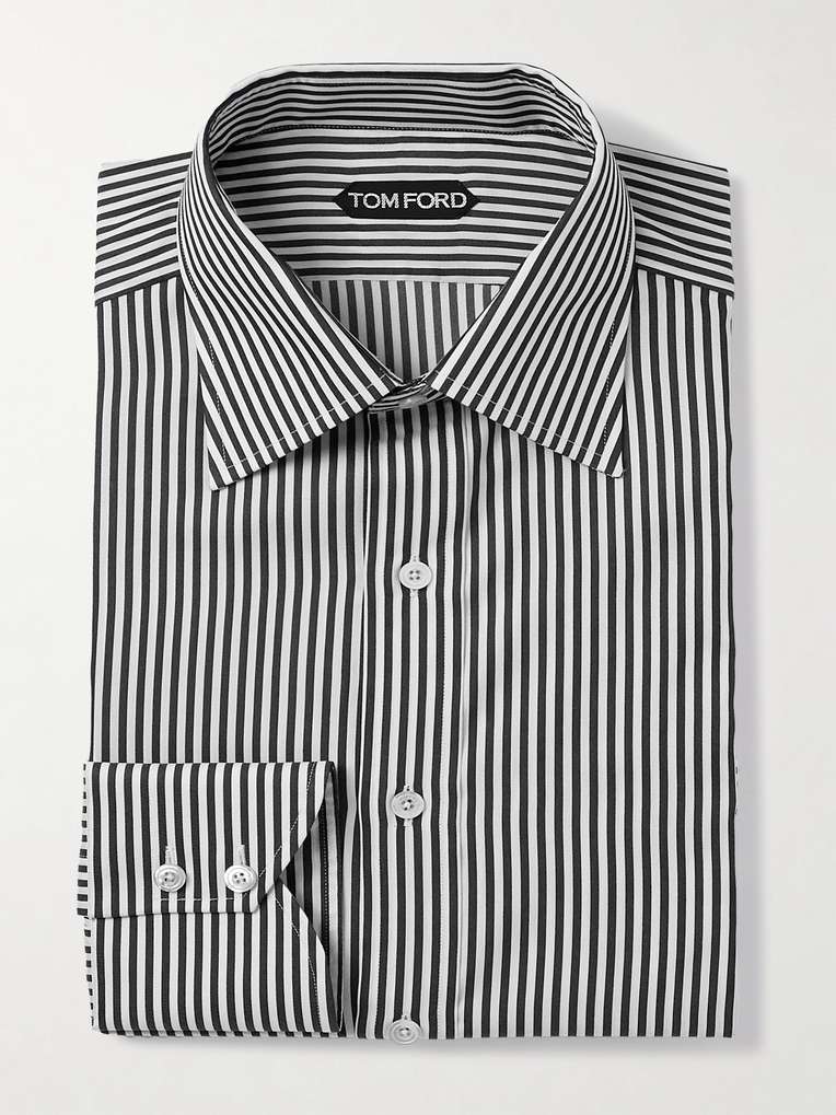 Tom Ford — Striped Cotton and Silk-Blend Shirt