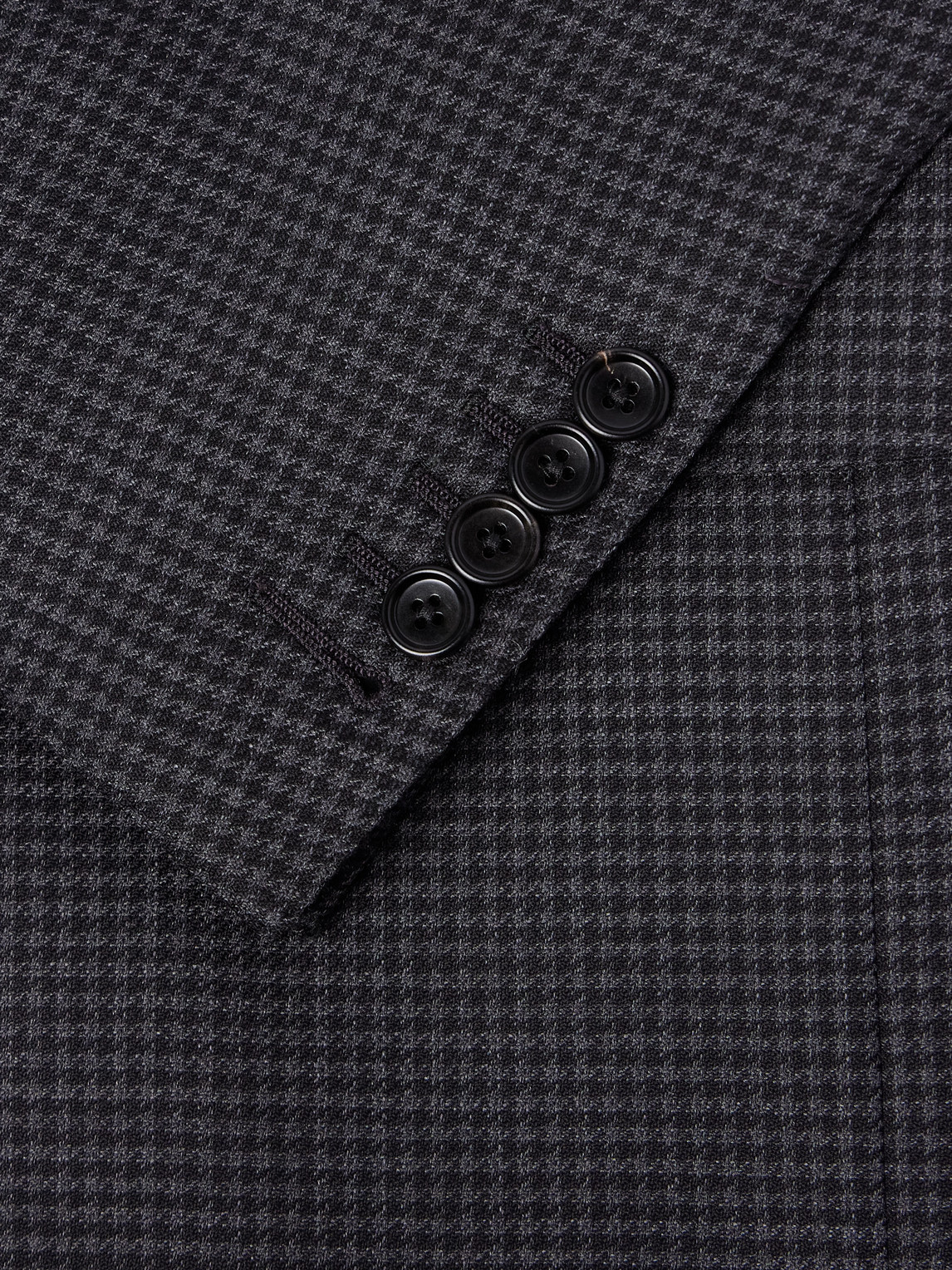 Tom Ford Dyllan Houndstooth Wool-blend Suit Jacket In Blue