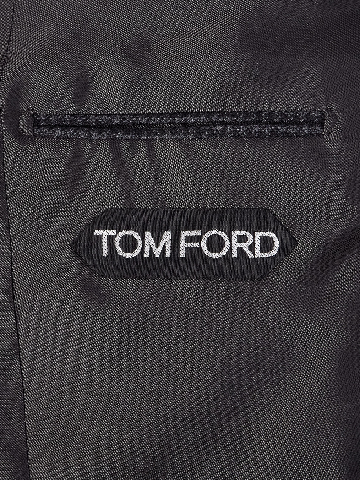Tom Ford Dyllan Houndstooth Wool-blend Suit Jacket In Blue
