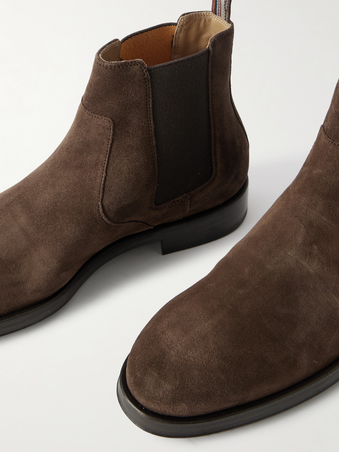 Paul Smith Brown Suede Lawson Chelsea Boots In Brown