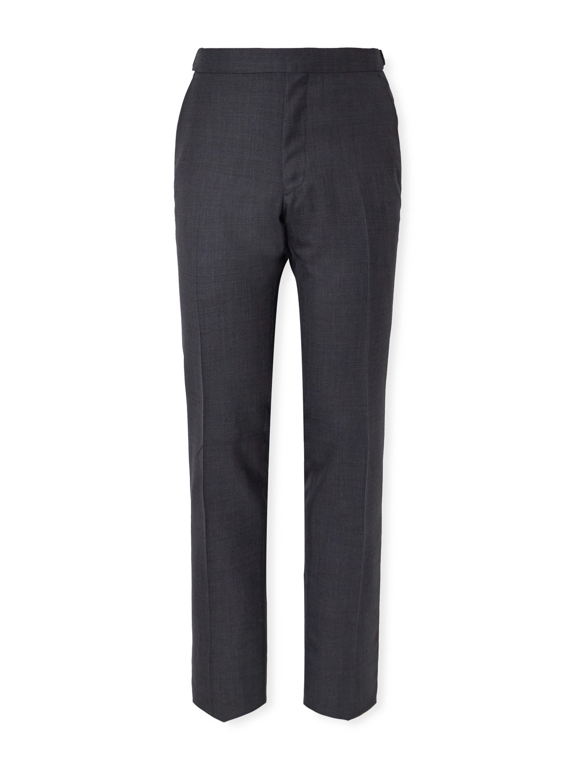 Tom Ford Shelton Straight-leg Wool-flannel Trousers In Gray