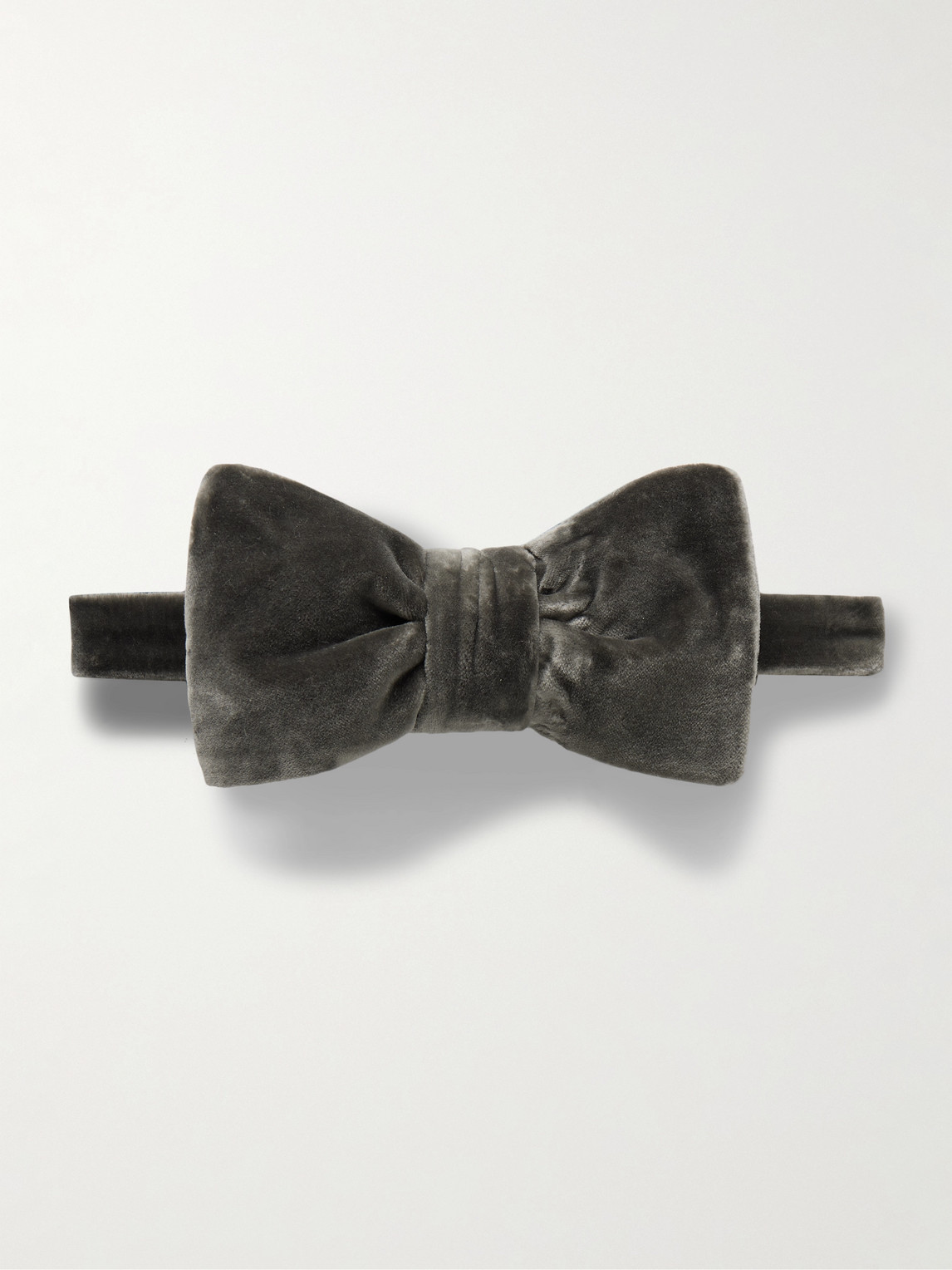 Tom Ford Pre-Tied Cotton-Velvet Bow Tie - Men