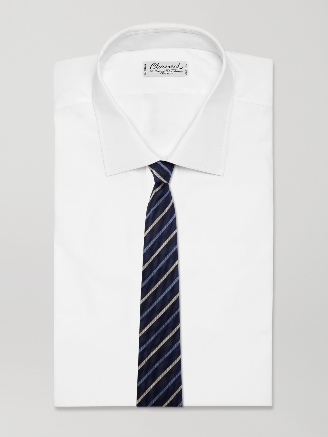 Paul Smith 8cm Striped Wool And Silk-blend Tie