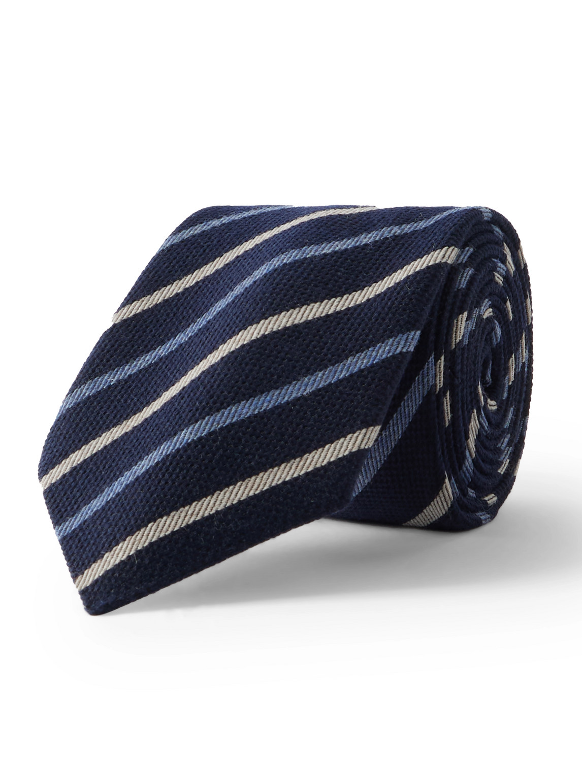 Paul Smith 8cm Striped Wool And Silk-blend Tie