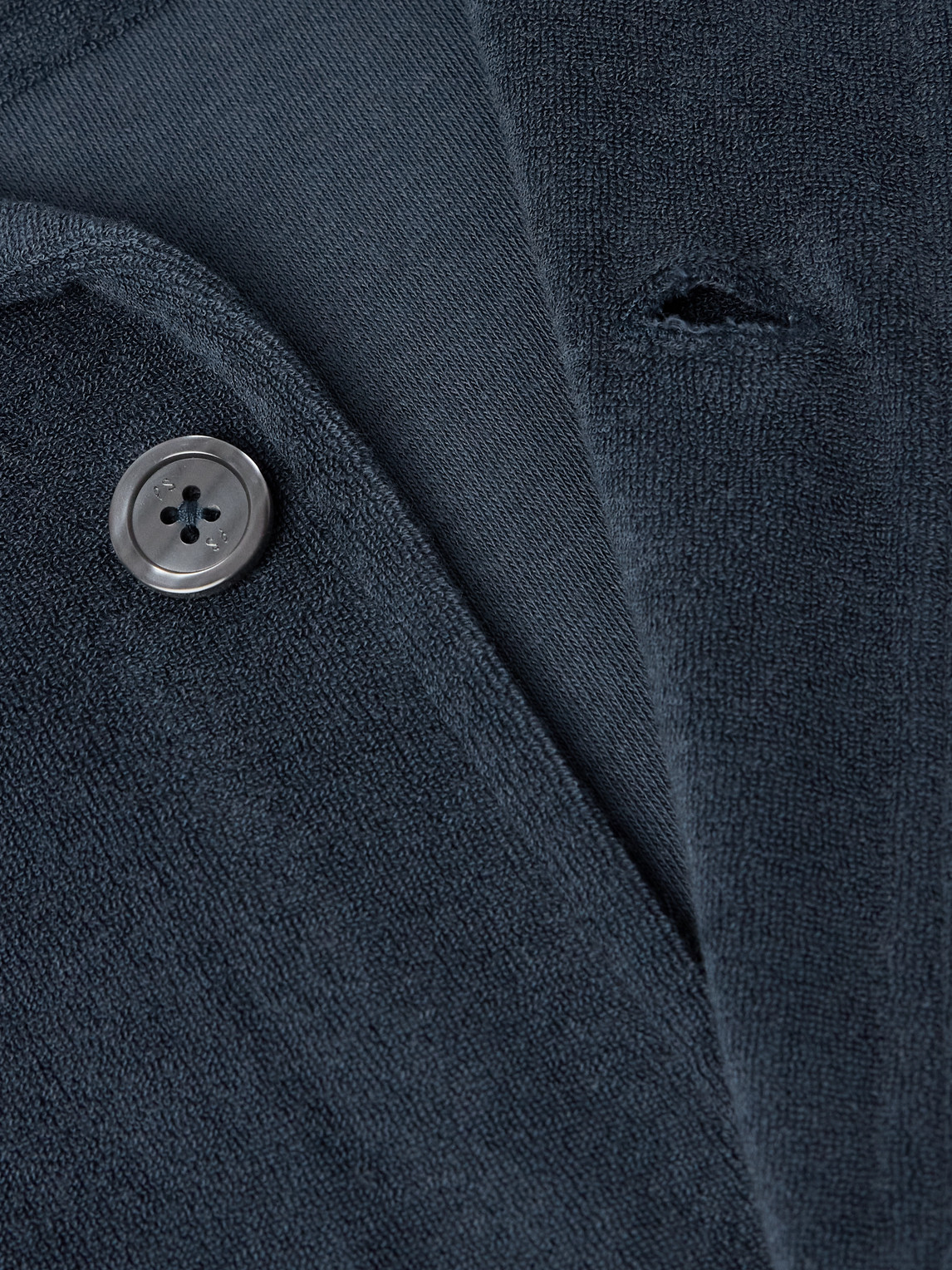 PAUL SMITH CAMP-COLLAR LOGO-APPLIQUÉD COTTON-BLEND TERRY SHIRT