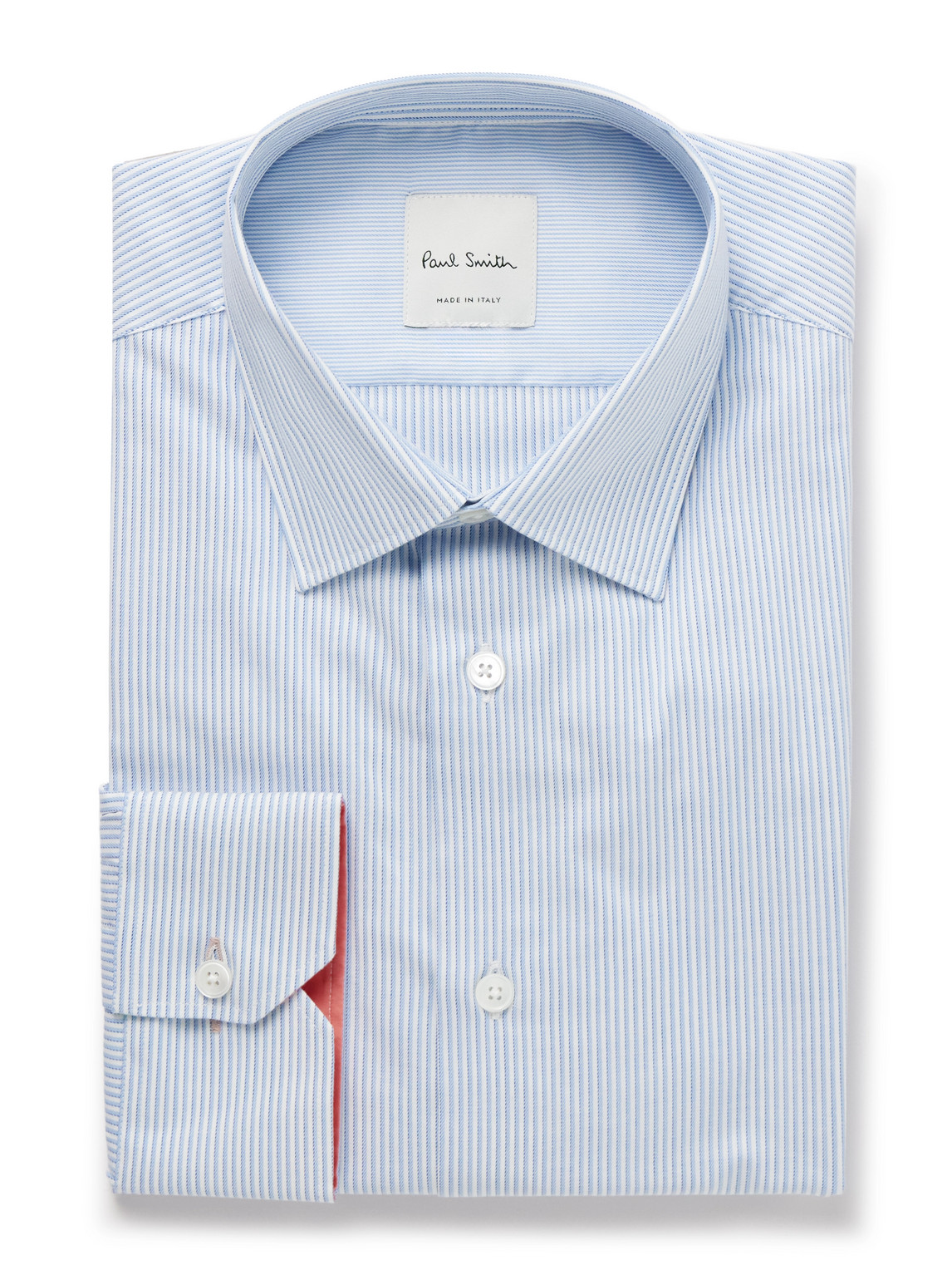 Slim-Fit Striped Cotton Shirt