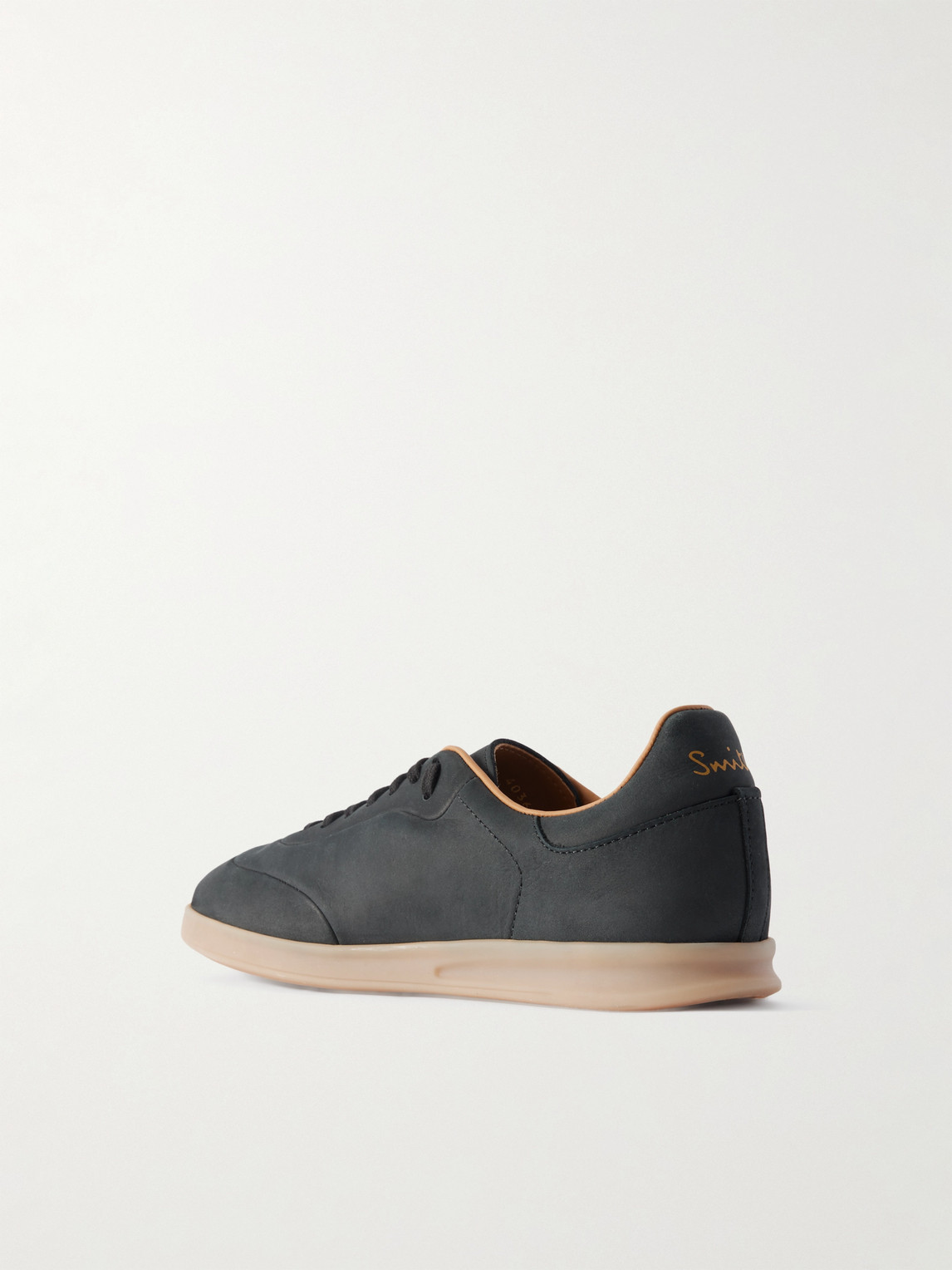 Paul Smith Bailey Logo-embossed Nubuck Sneakers In Black