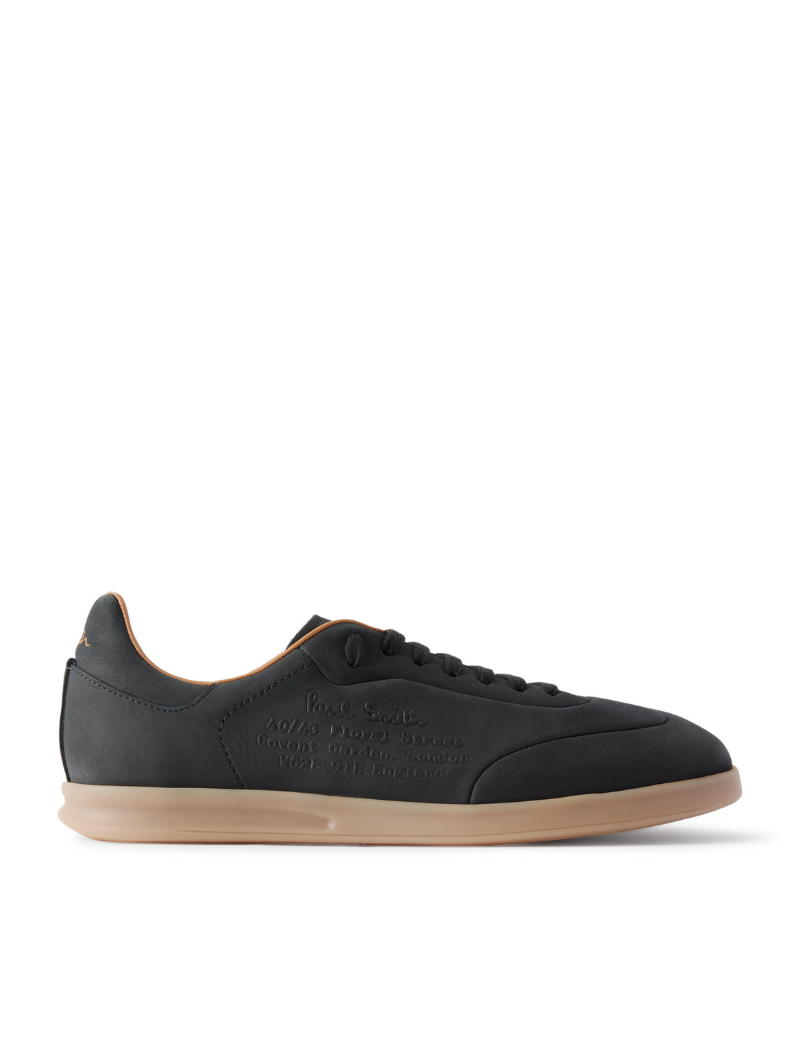 Paul Smith Bailey Logo-embossed Nubuck Sneakers In Black