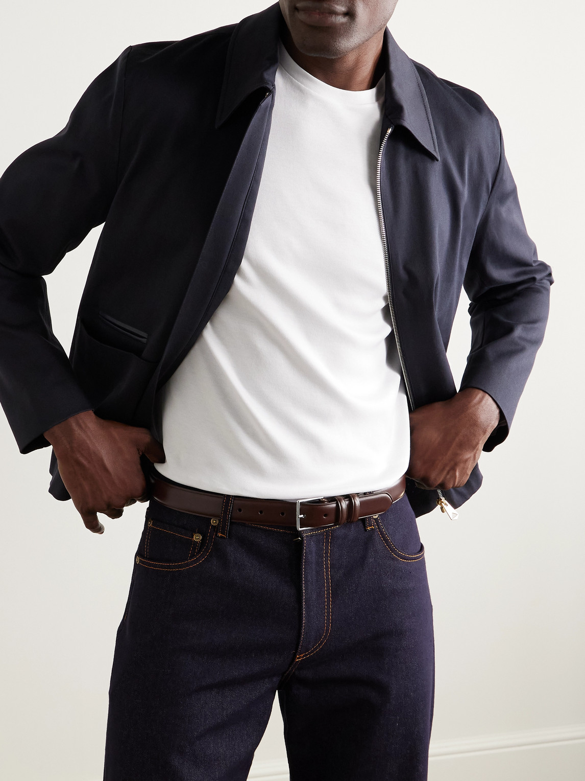 Paul Smith 3cm Leather Belt In Brown
