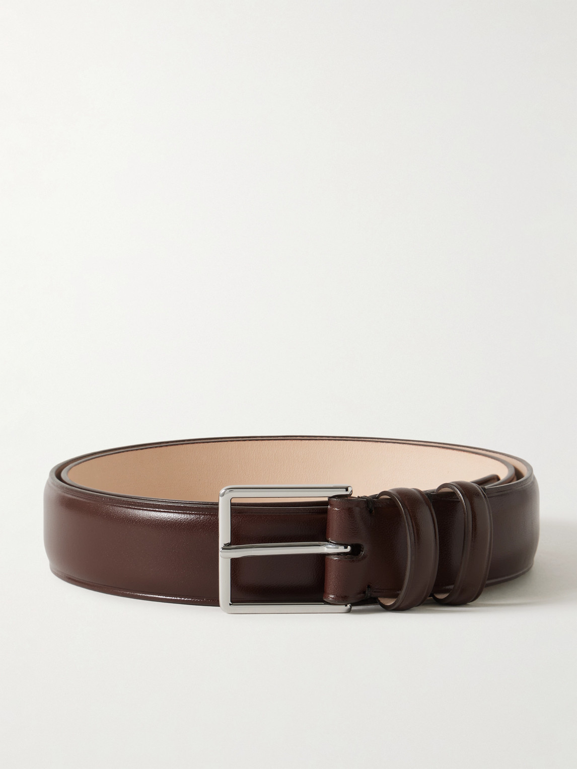 Paul Smith 3cm Leather Belt In Brown