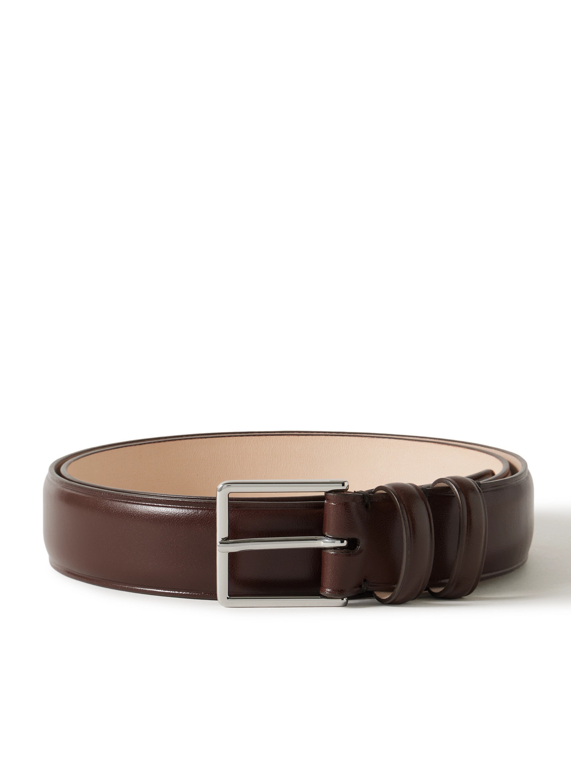 Paul Smith 3cm Leather Belt In Brown
