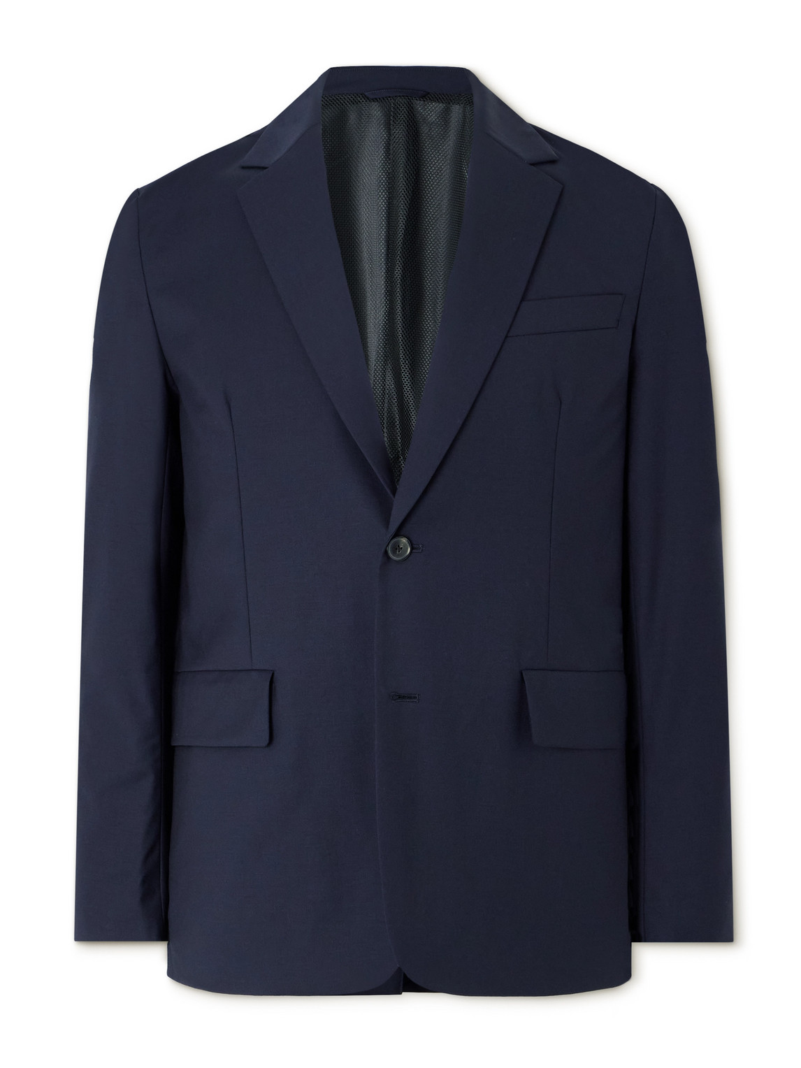 Paul Smith Green Storm System® Wool Blazer In Blue