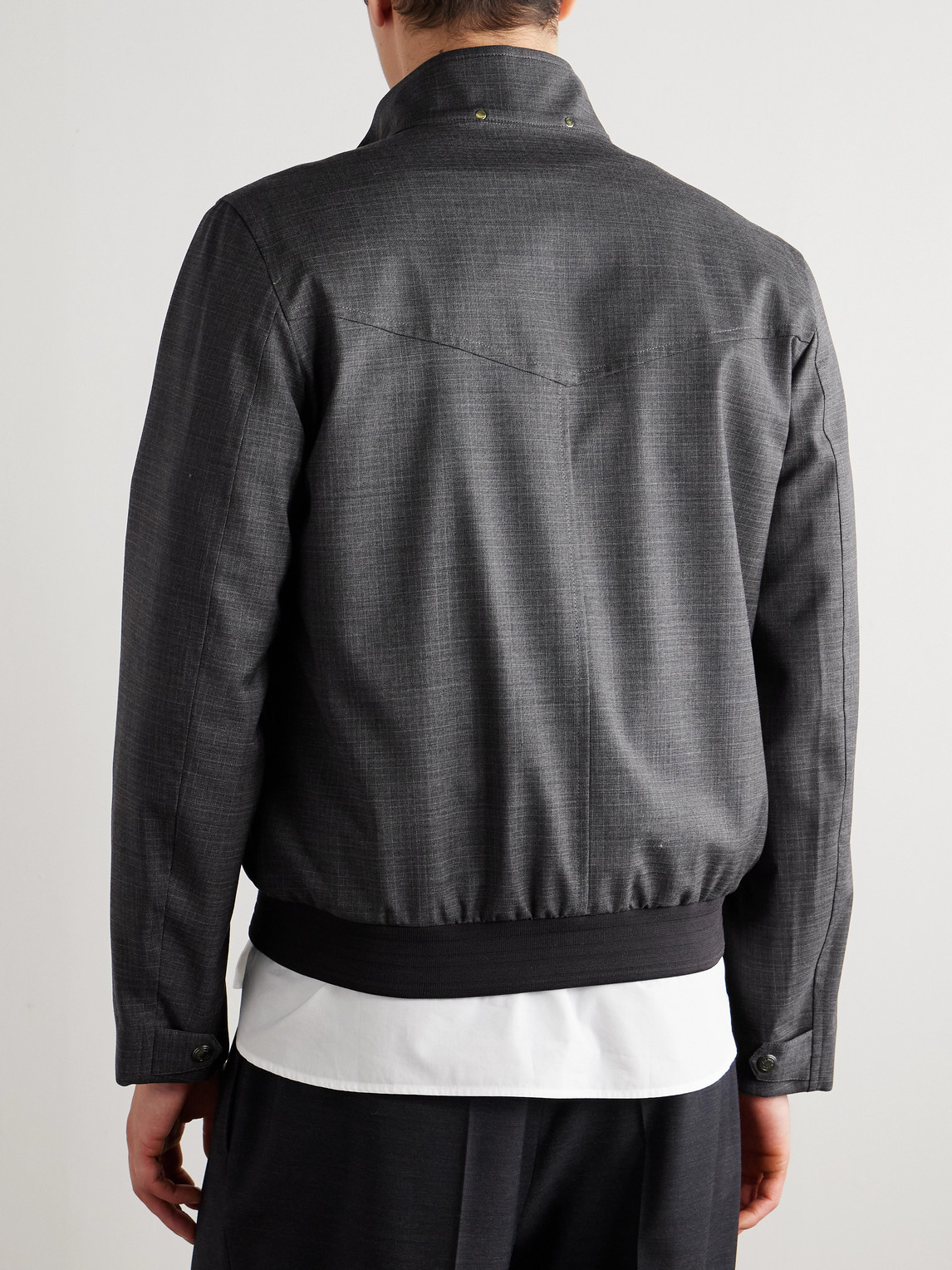 Paul Smith Checked Wool Bomber Jacket