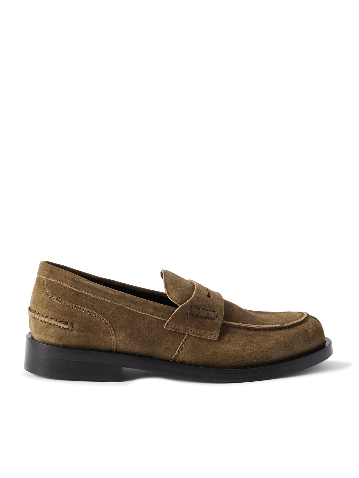 Paul Smith Donovan Suede Penny Loafers In Brown