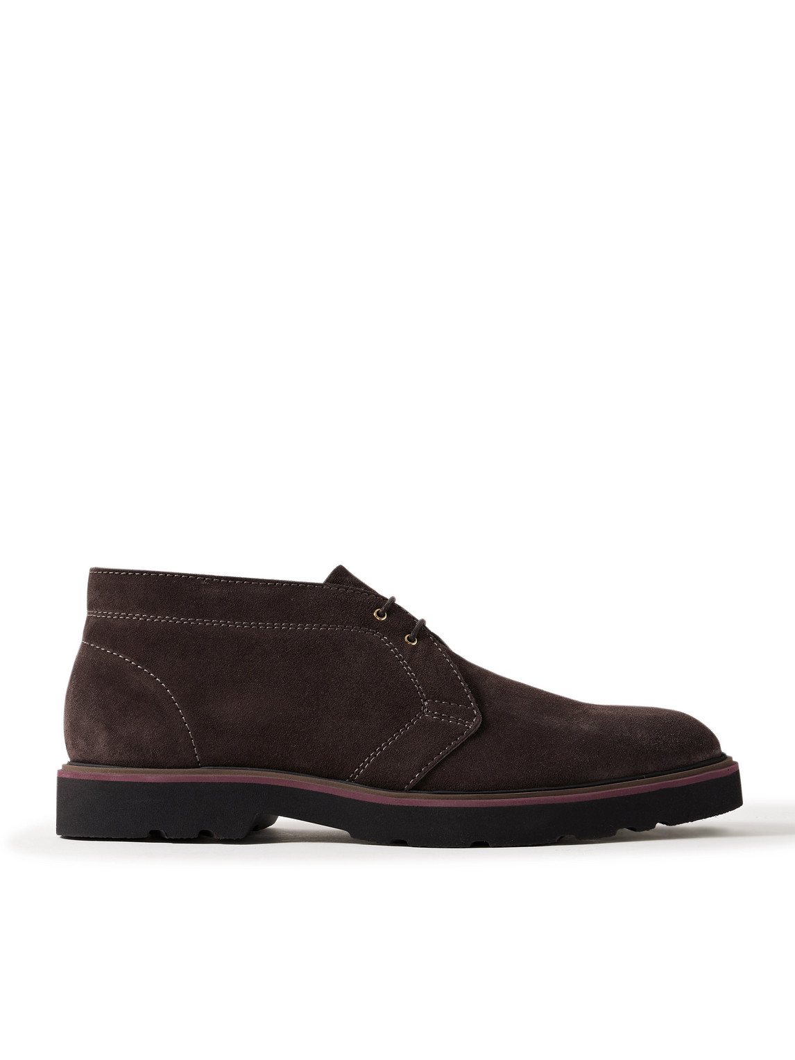 Paul Smith Karr Suede Chukka Boots In Brown