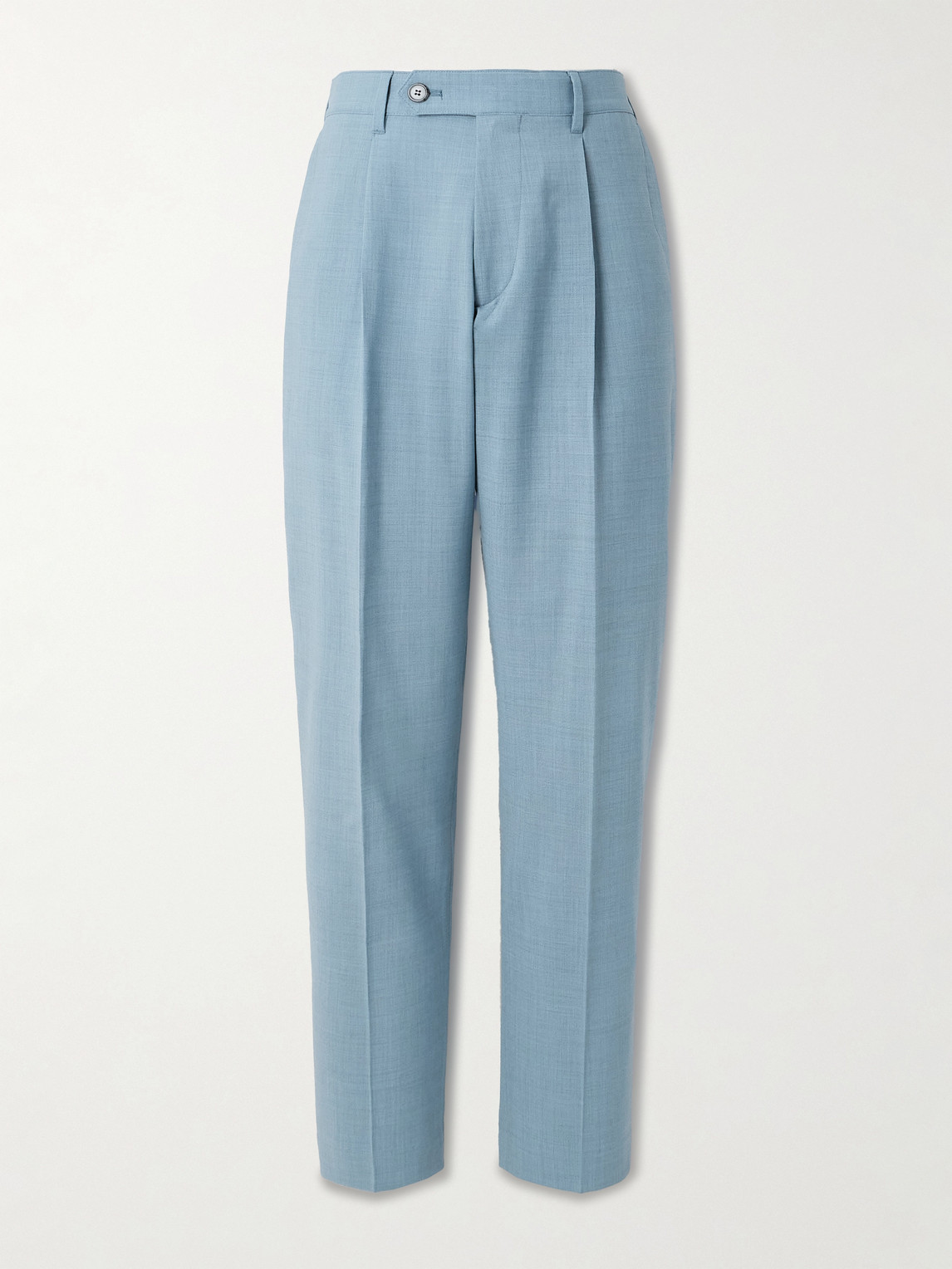 Paul Smith Tapered Pleated Stretch-Wool Suit Trousers - Men