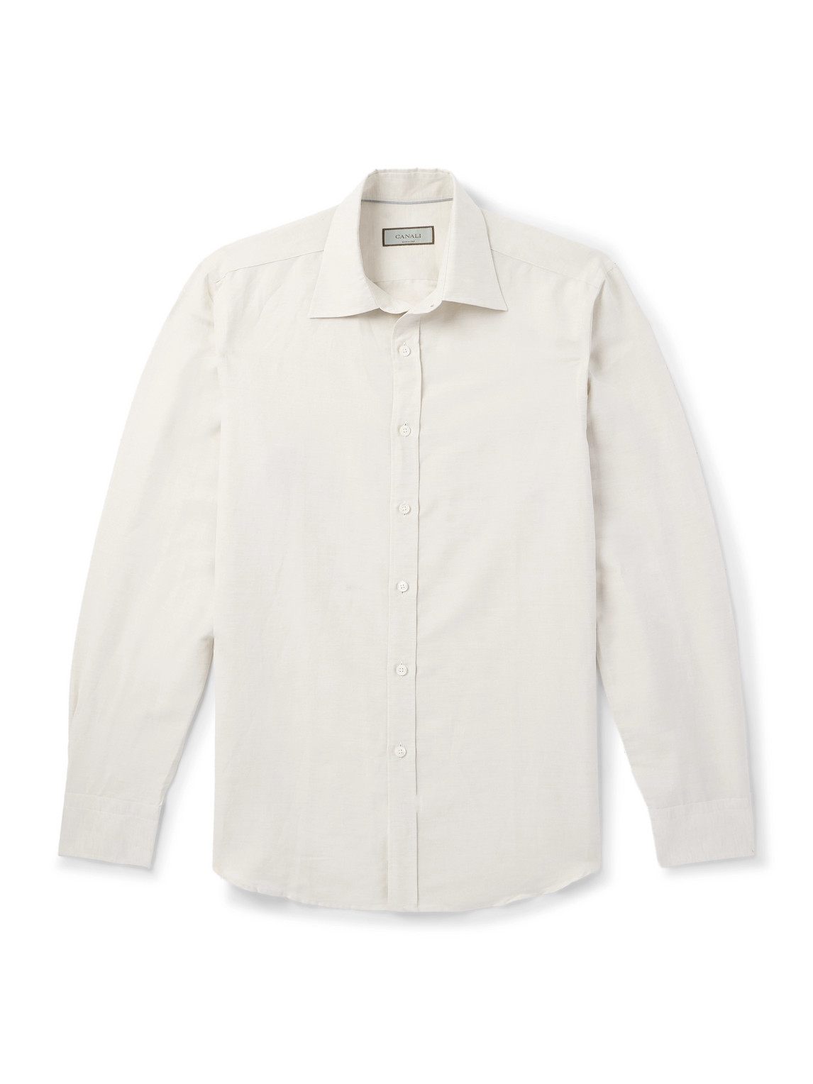 Canali Linen And Cotton-blend Shirt