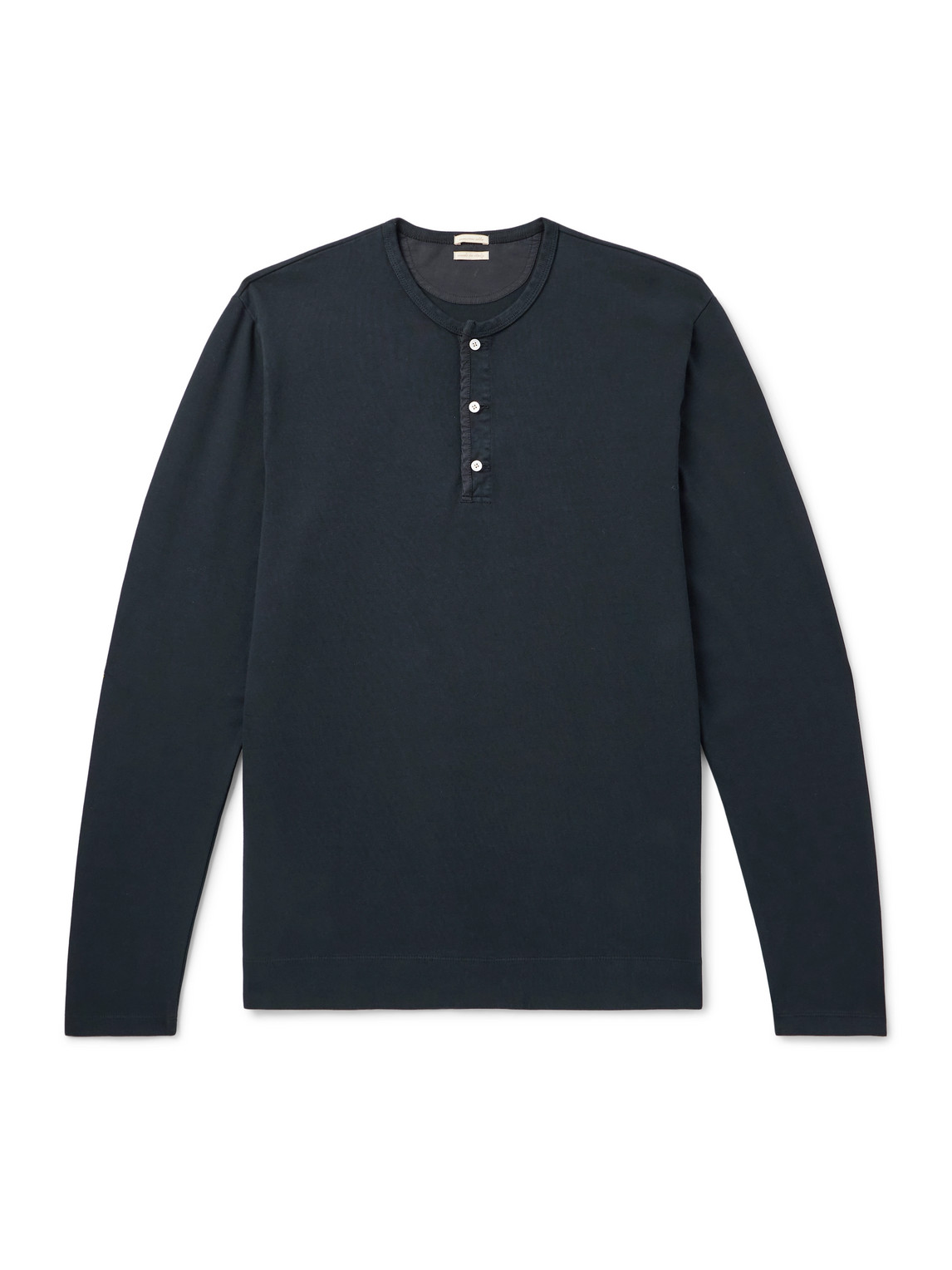 Manchester Cotton-Jersey Henley T-Shirt