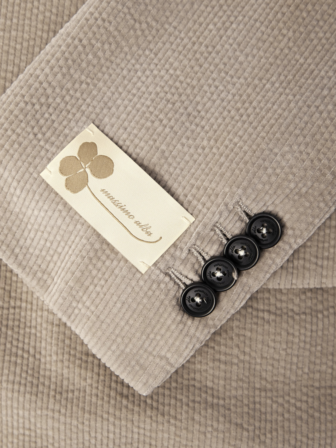 Massimo Alba Sloop Cotton-corduroy Suit In Neutral